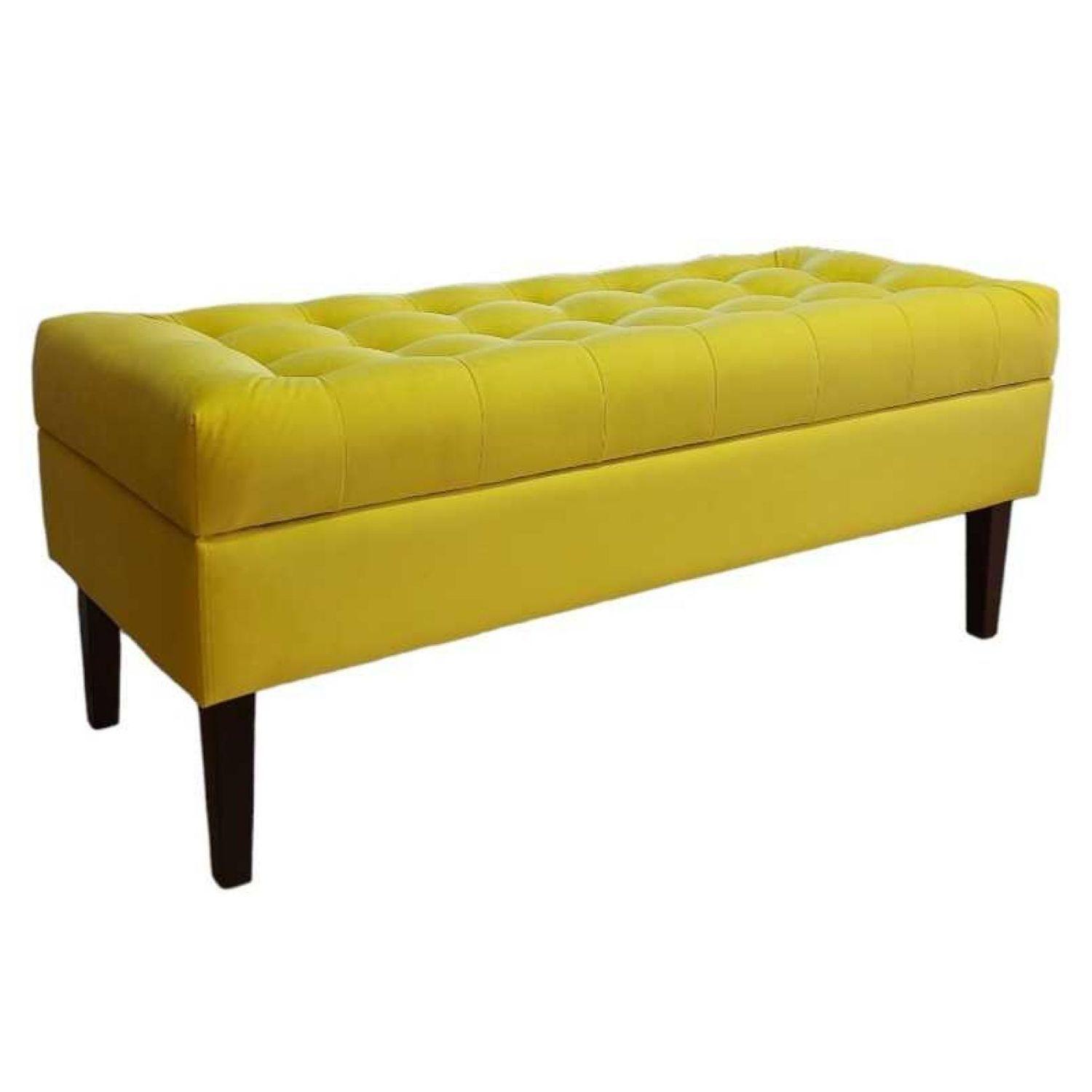 Banqueta Baúl Portofino Color Amarillo-1