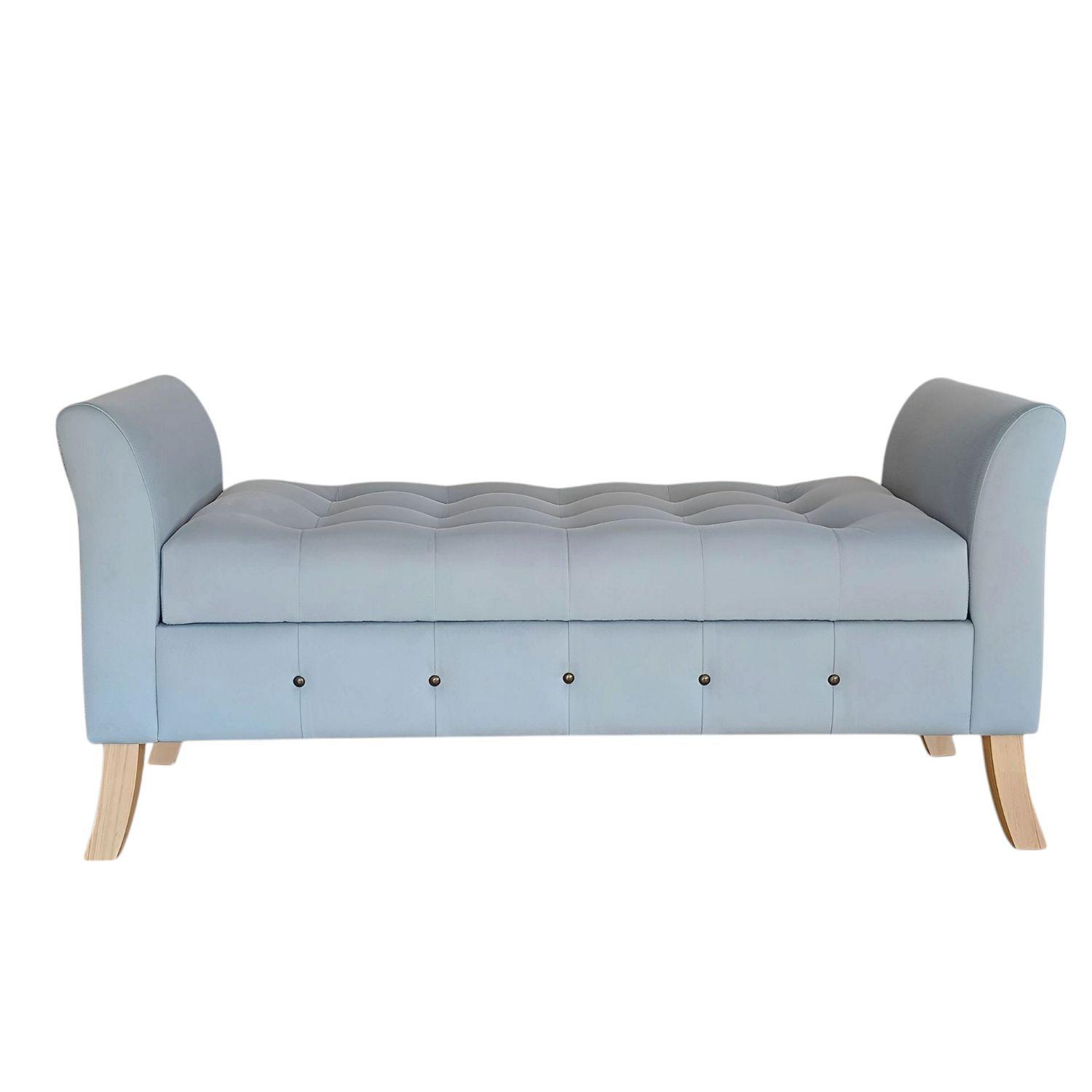 Banqueta Baúl Imperio Color Menta-3