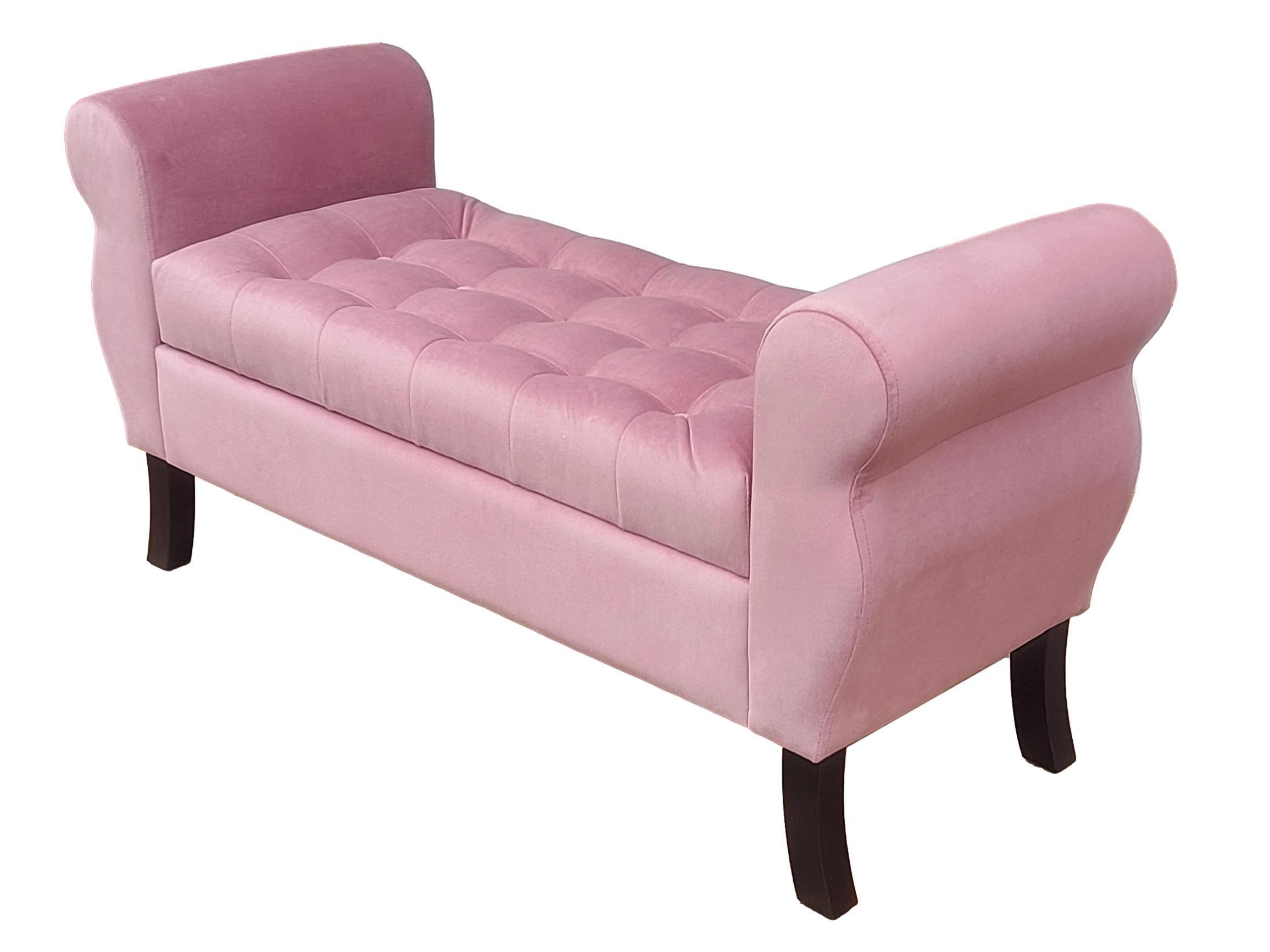 Banqueta Baúl Diva Color Palo rosa-3