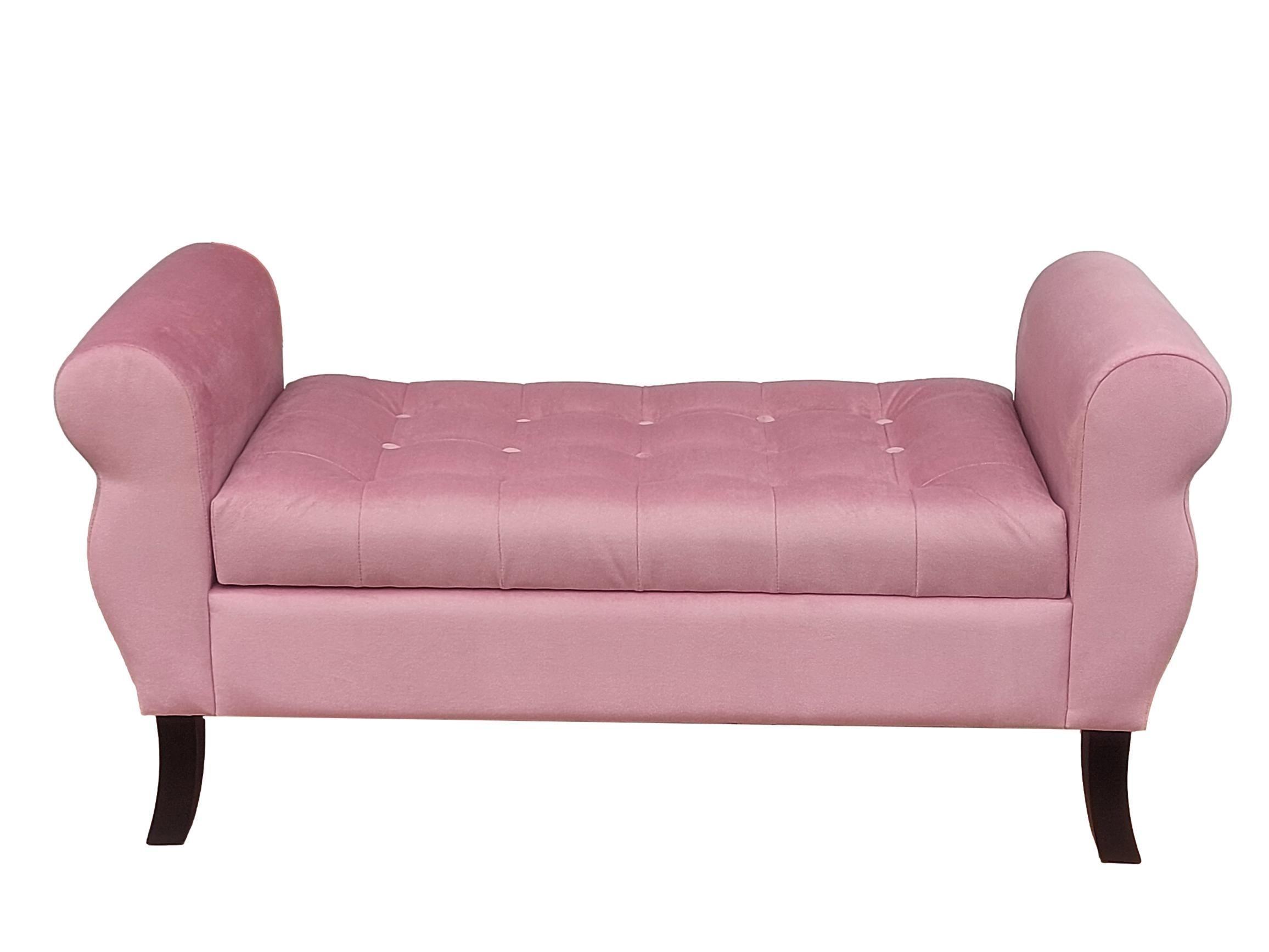 Banqueta Baúl Diva Color Palo rosa-0