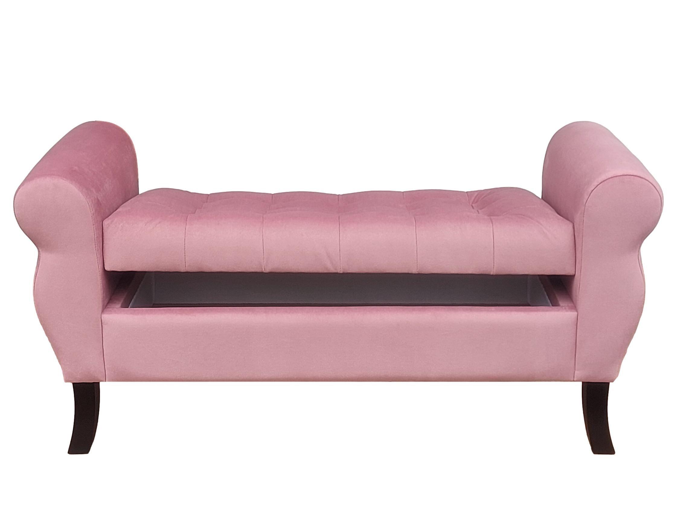 Banqueta Baúl Diva Color Palo rosa-1