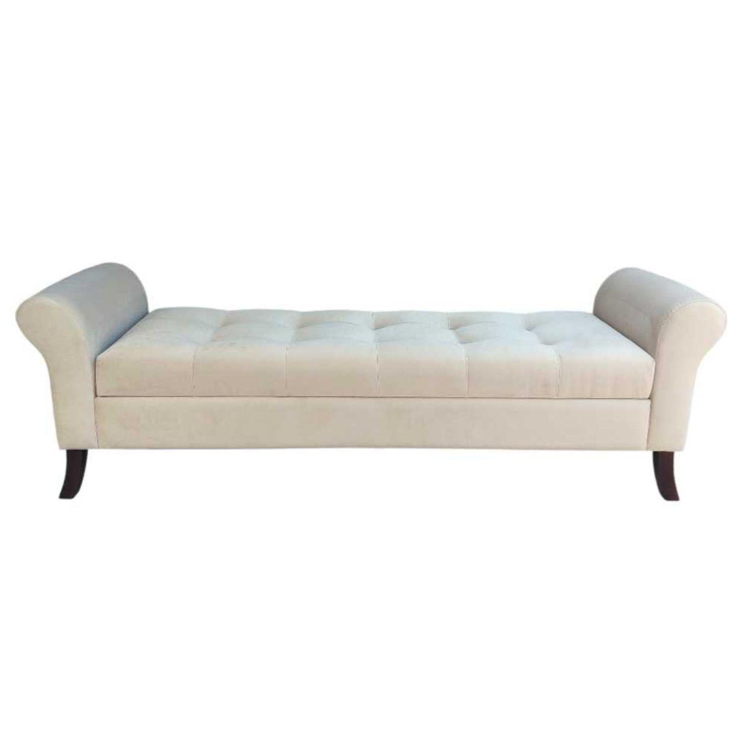 Banqueta baul Tucson Color Beige Tamaño King 1,70x45x60 cm-2