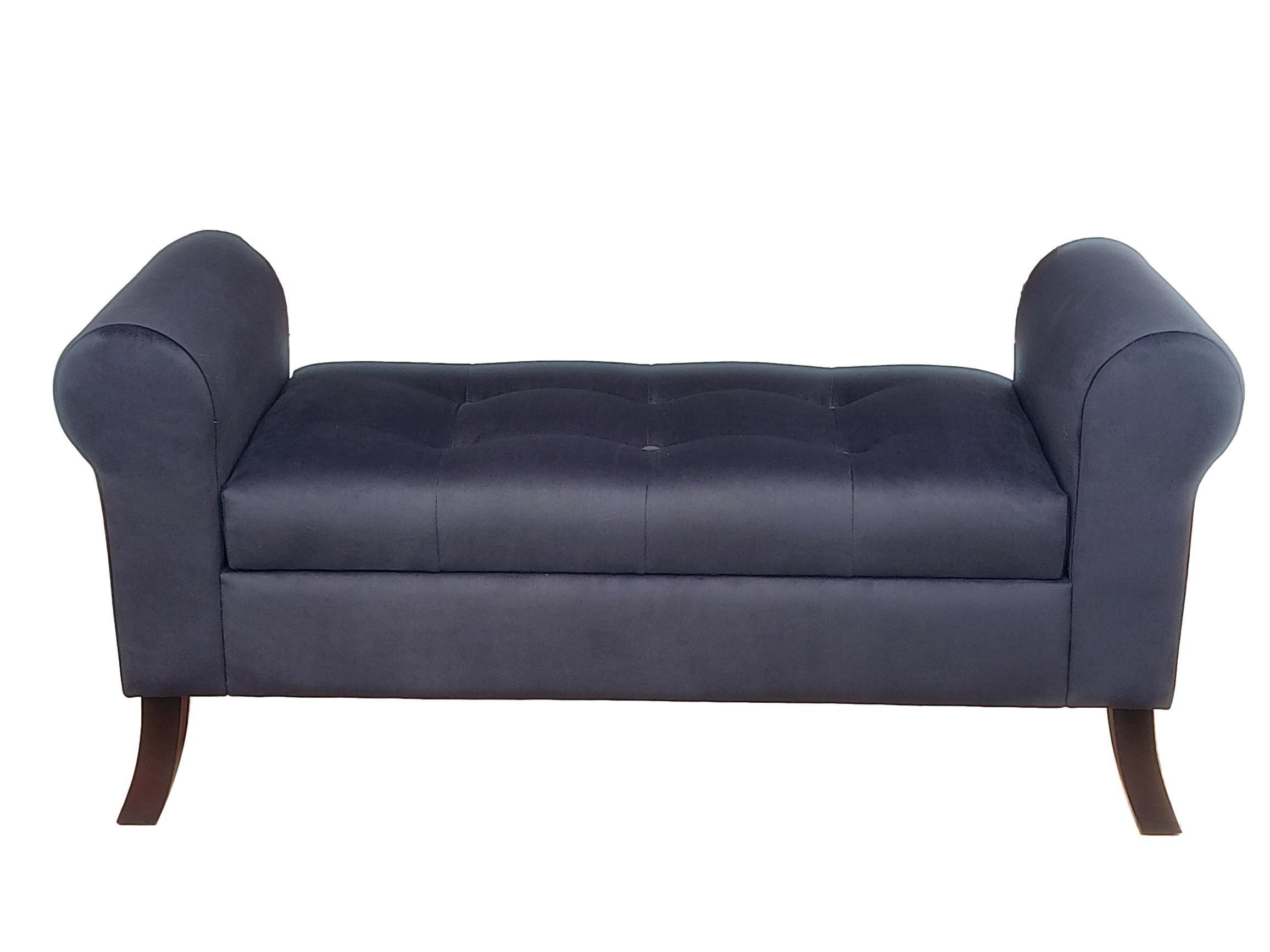 Banqueta Baúl Alejandria Color Negro-2