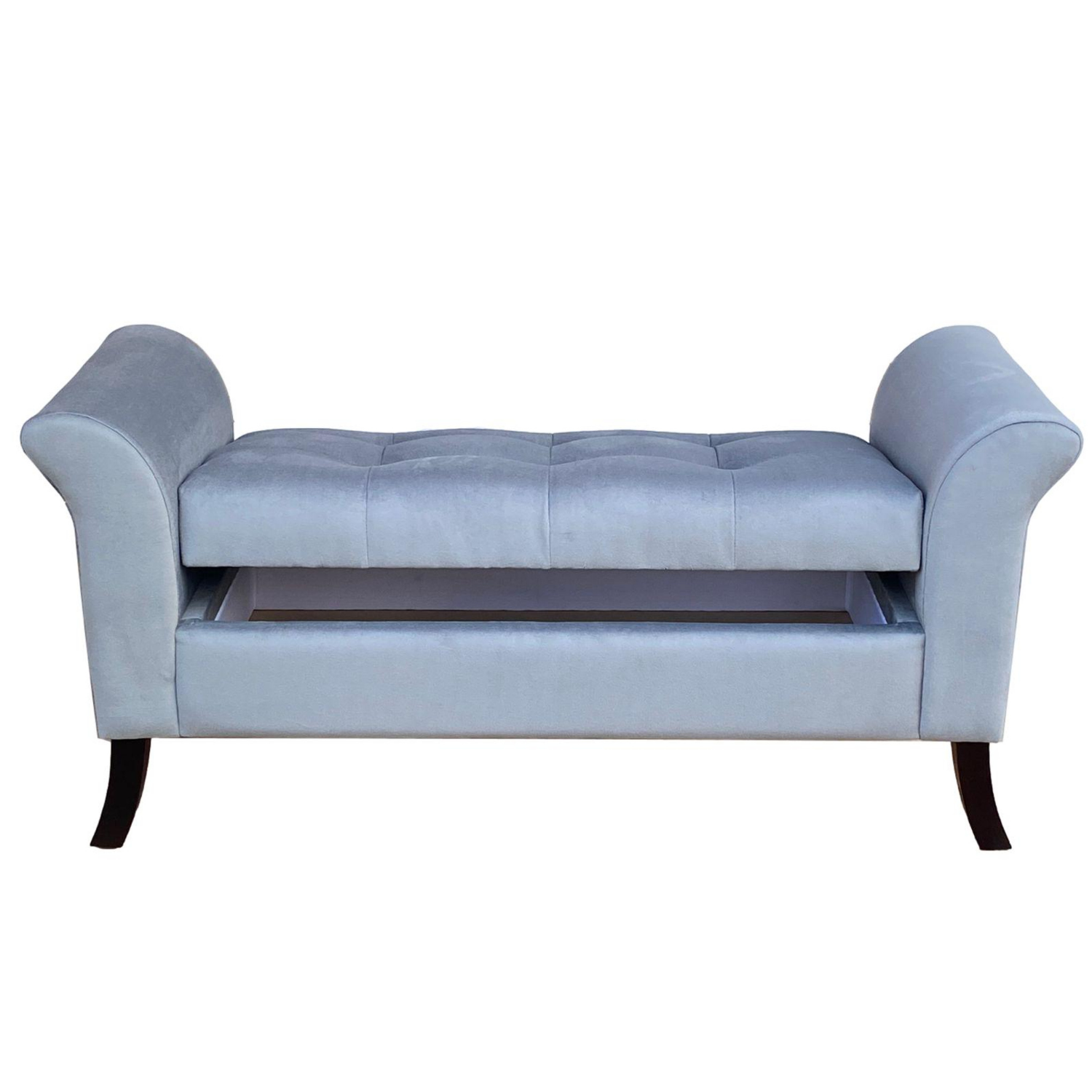 Banqueta Baúl Verona Color Gris-1
