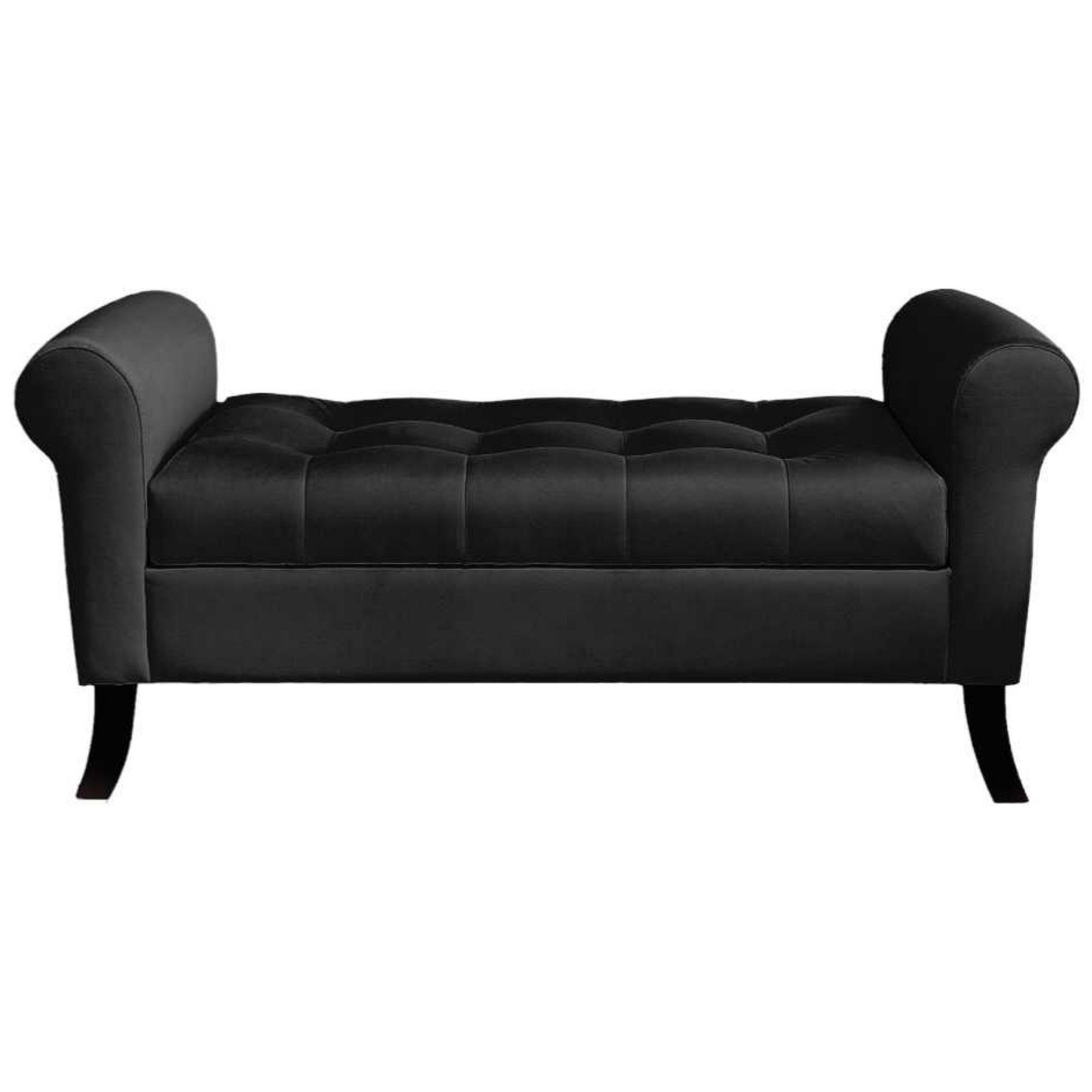 Banqueta Baúl New Alejandria Color Negro-2