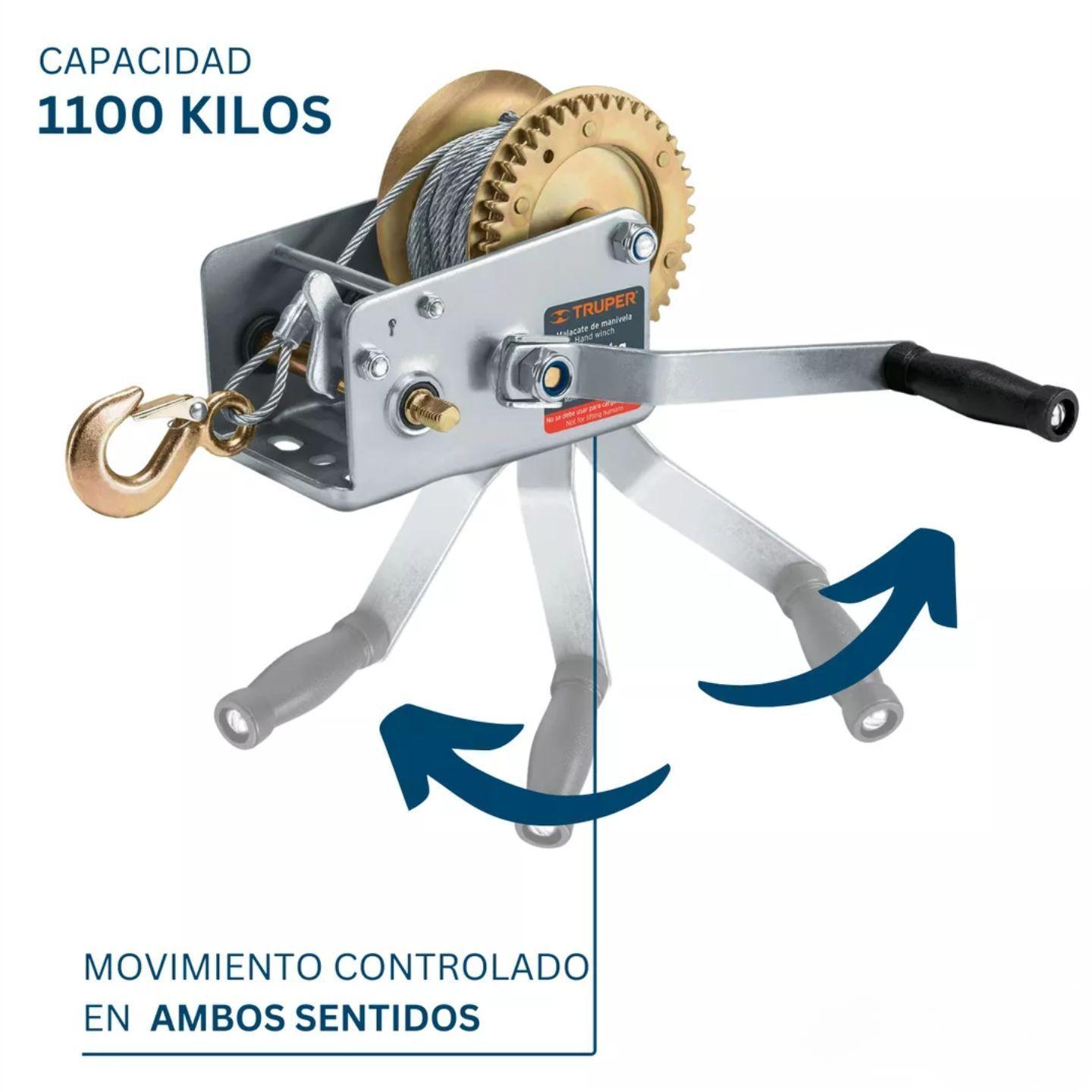 Winche Malacate Manual 1100 Kg Truper-4
