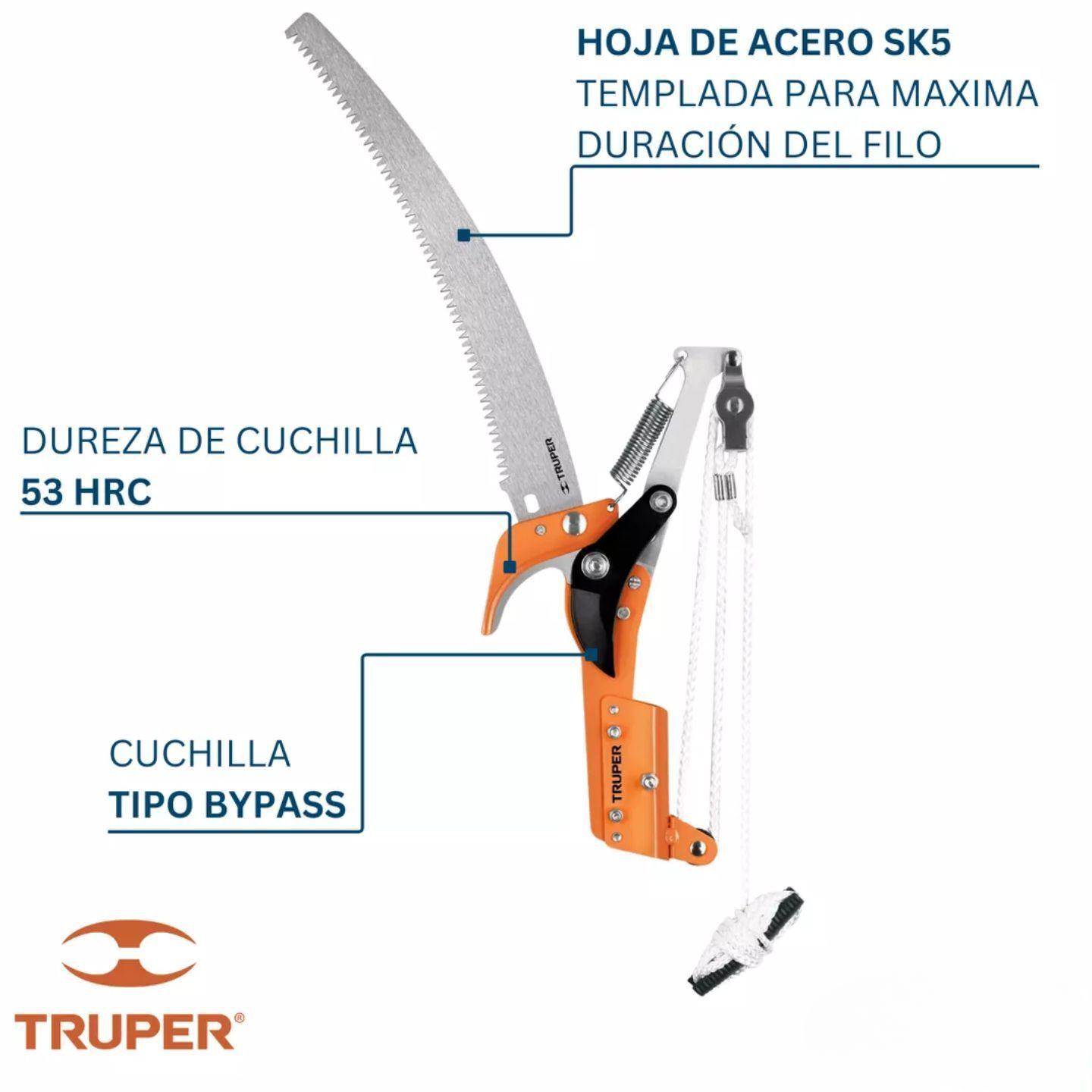 Tijera Para Podar Arboles En Altura Truper-5