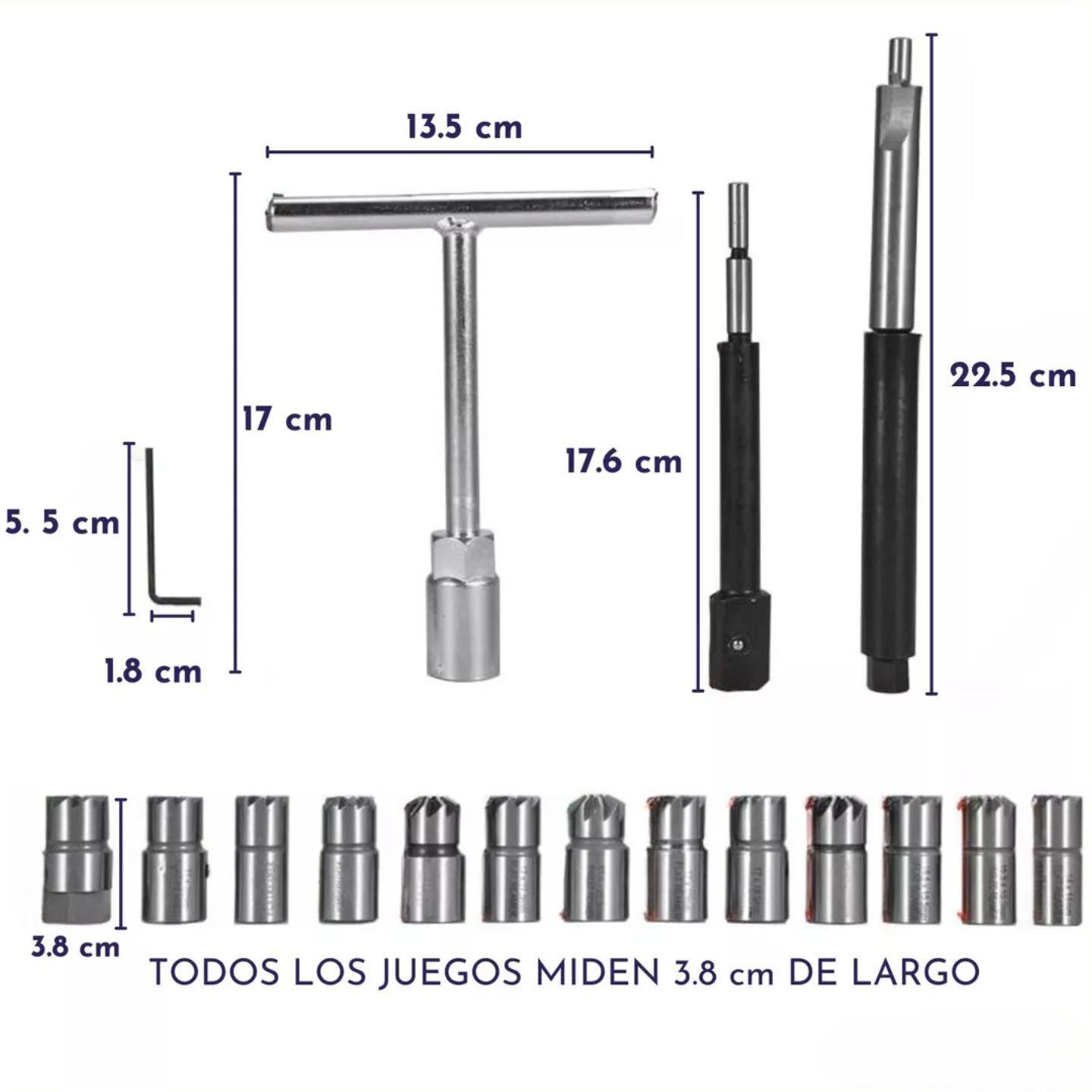 Escariador De Inyectores Diesel 17 Piezas Torxmeter-5