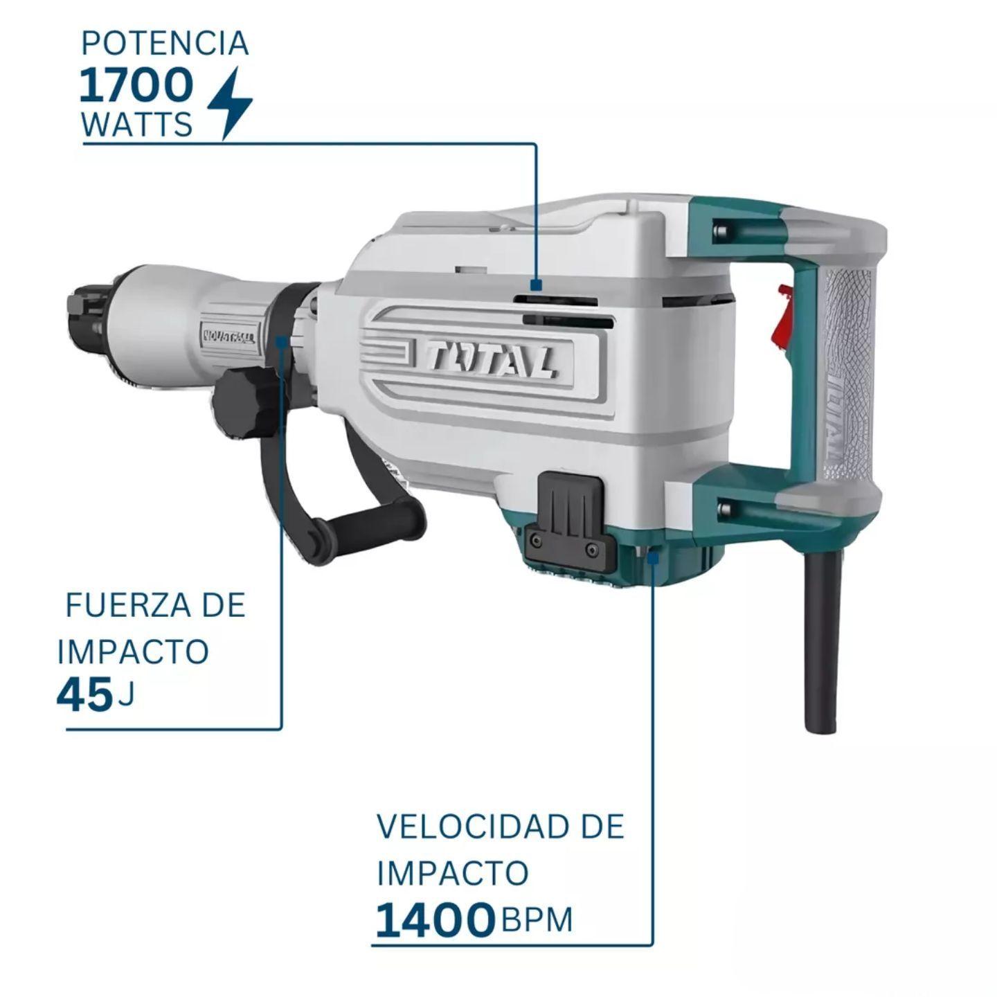 Demoledor 1700 W Con Dos Cinceles Total-2