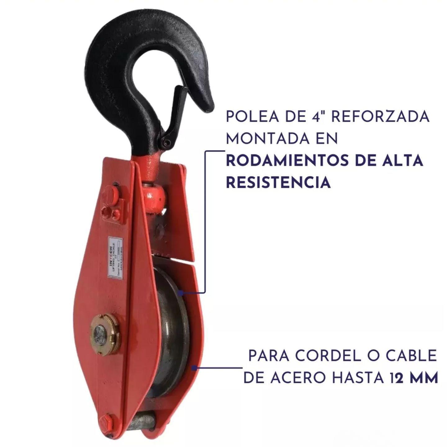 Roldana 1 Tonelada Con Polea Gs Optimus-3