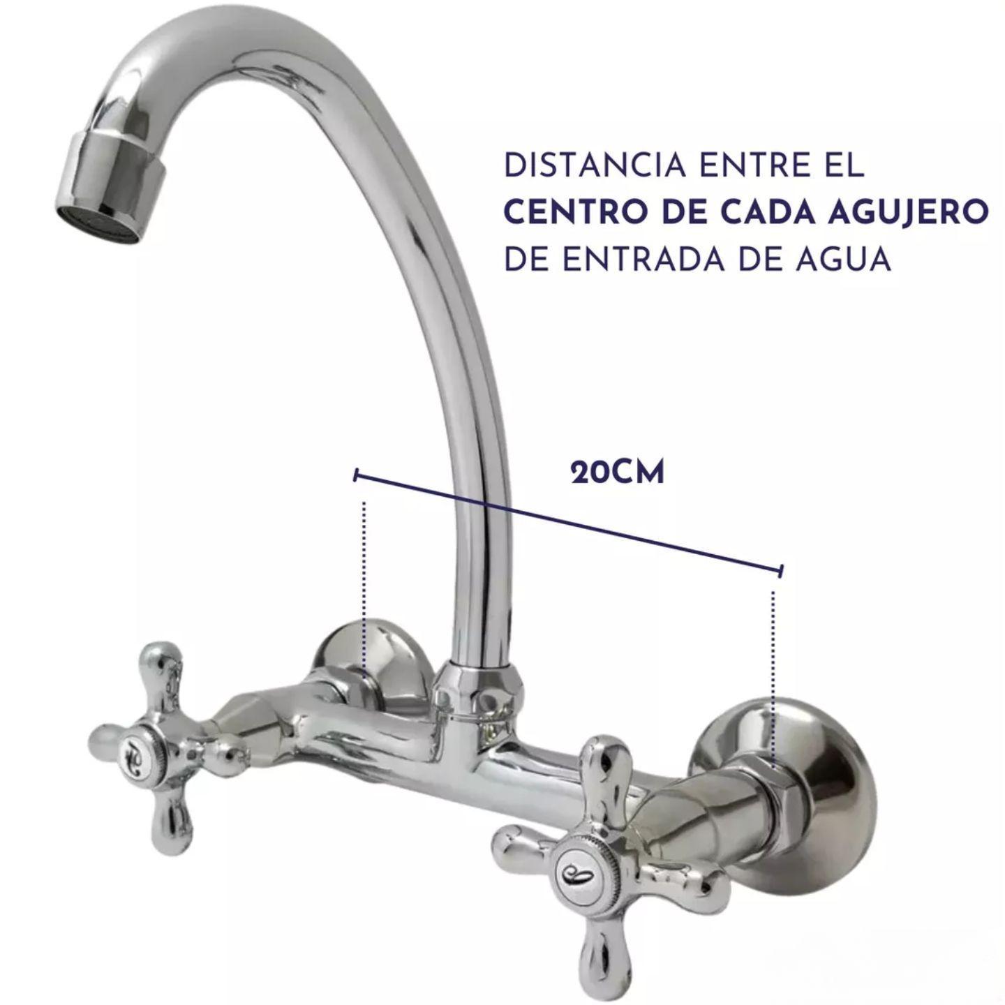 Llave Lavaplatos Al Muro Laguna Aquakit-2