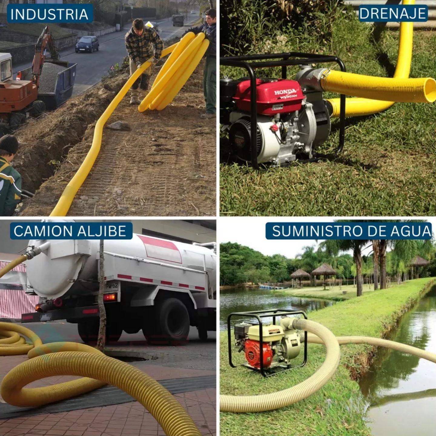 Manguera De Succión Motobomba 1 1/4 Pulgada 10 Metros Dicas-5