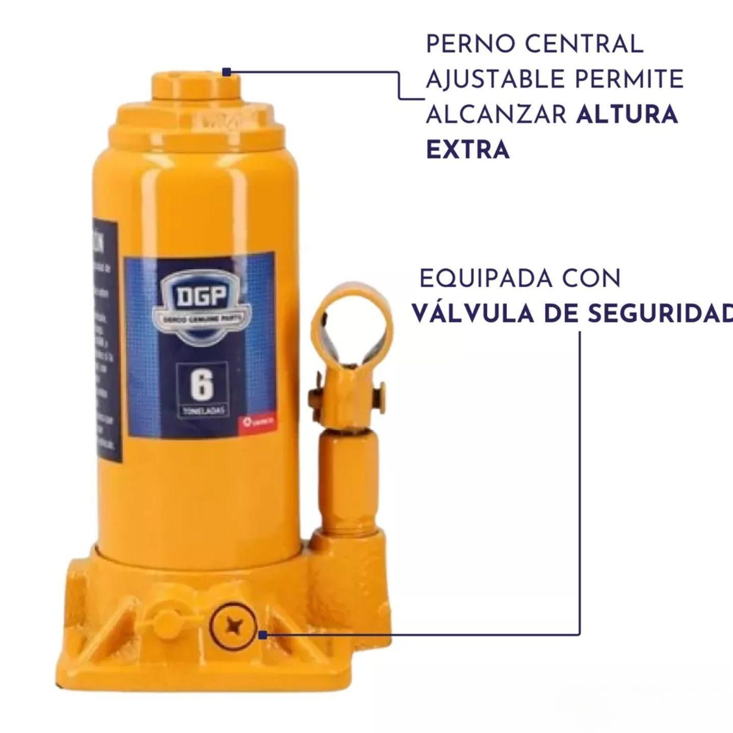 Gata Hidráulica Botella 6 Toneladas Dgp-3
