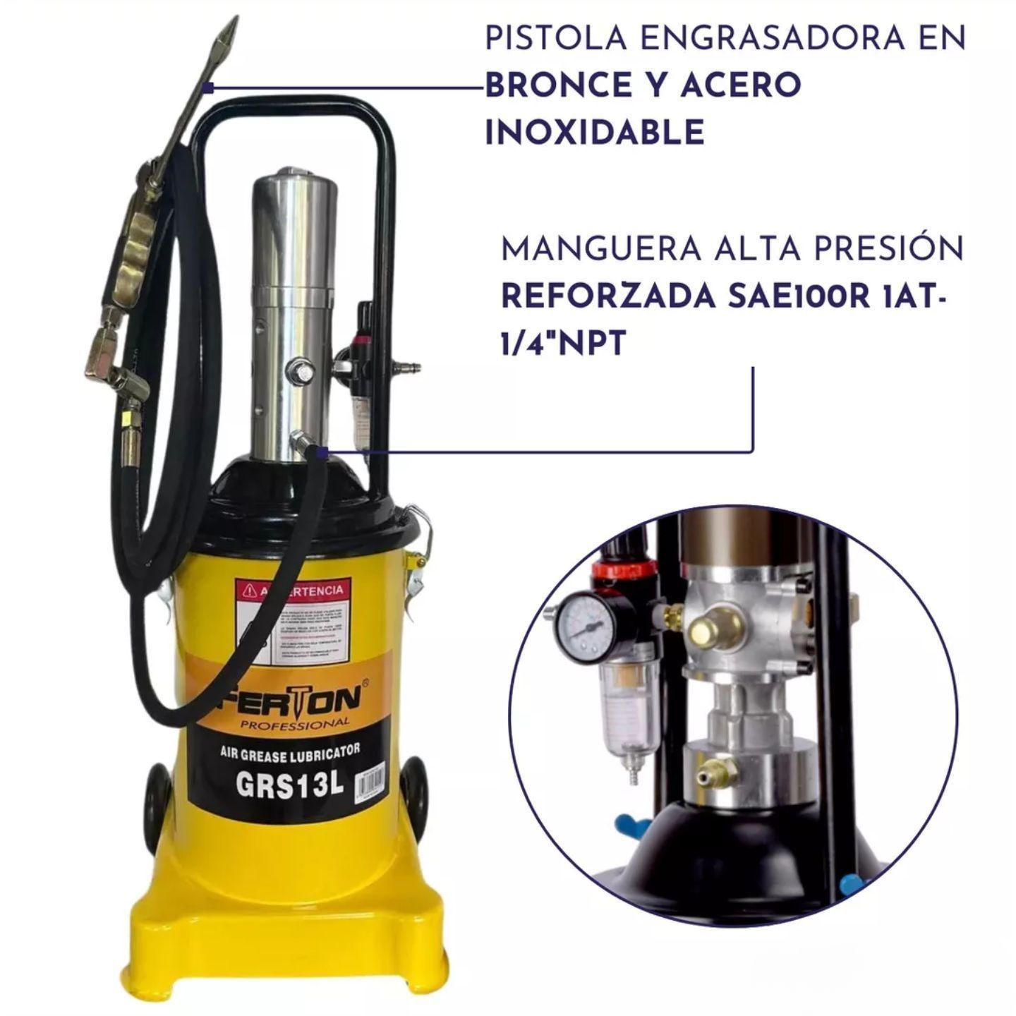 Grasera Neumatica 13 Litros Ferton-5