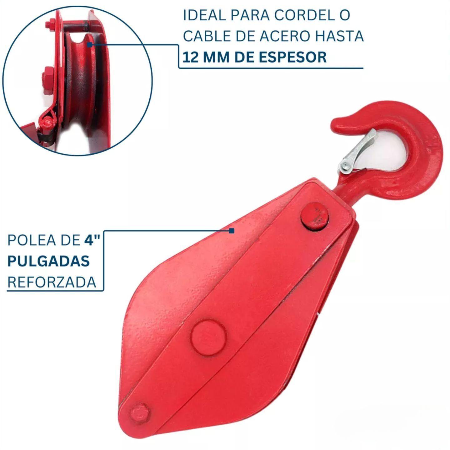 Roldana Polea Simple 1 Tonelada Dicas-5