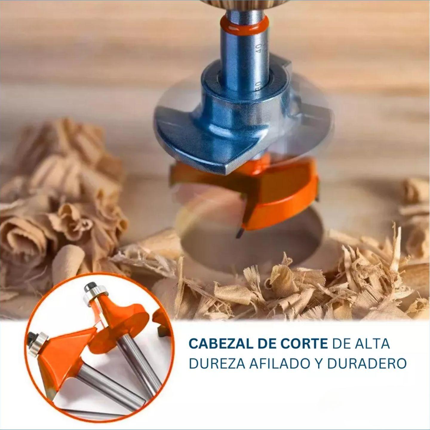 Kit Fresas 24 Madera 1/4 6.35mm Router Tupi Fresadora-3