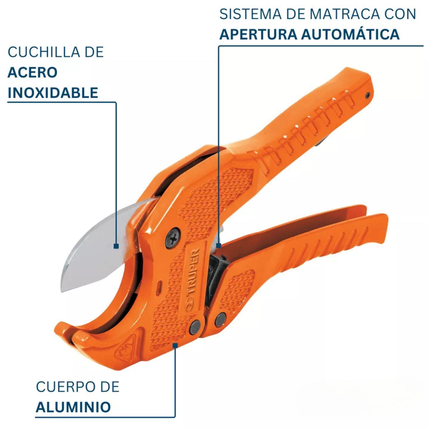 Cortador De Tubo Pvc Cortatubo Ppr Hasta 42 Mm Truper-3