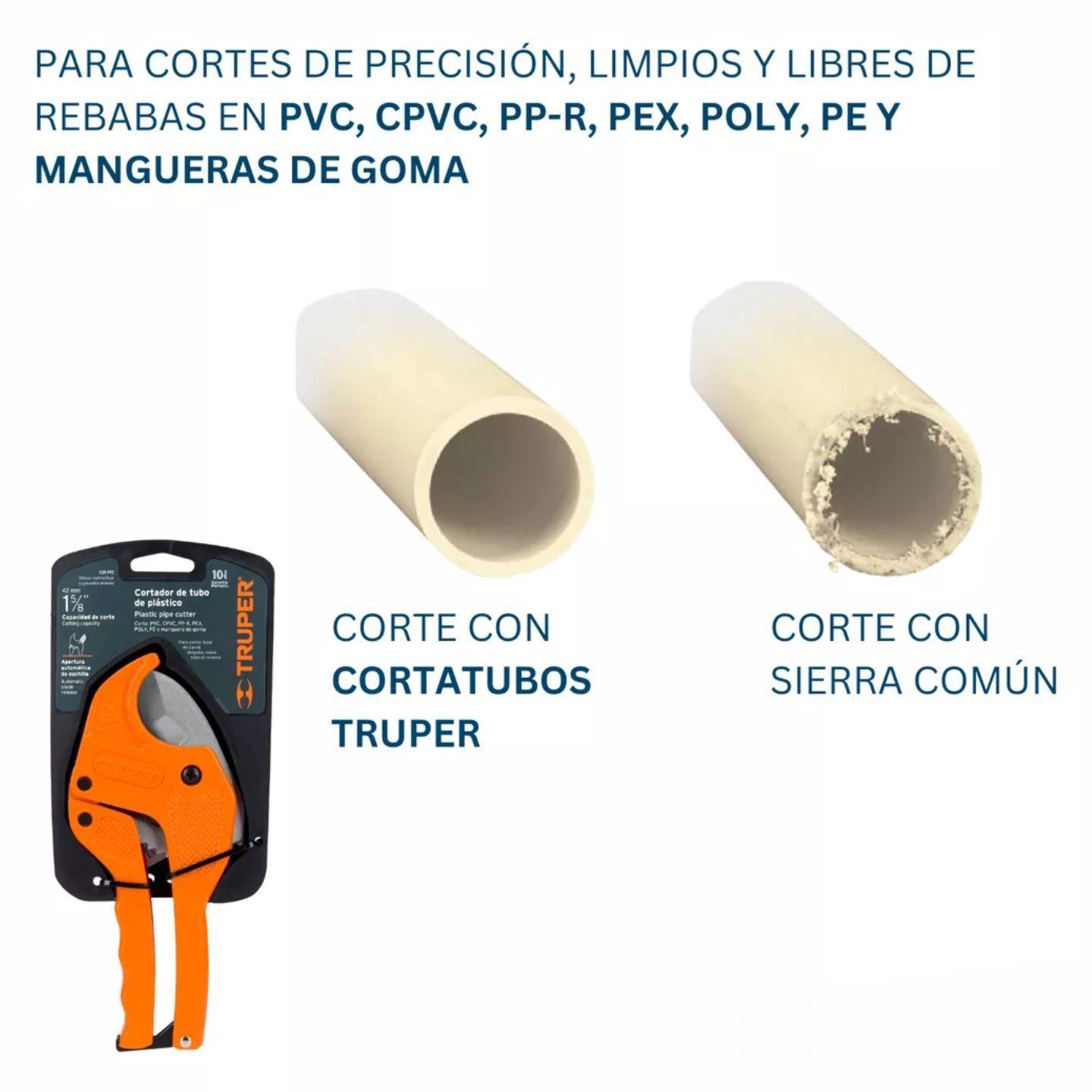 Cortador De Tubo Pvc Cortatubo Ppr Hasta 42 Mm Truper-4