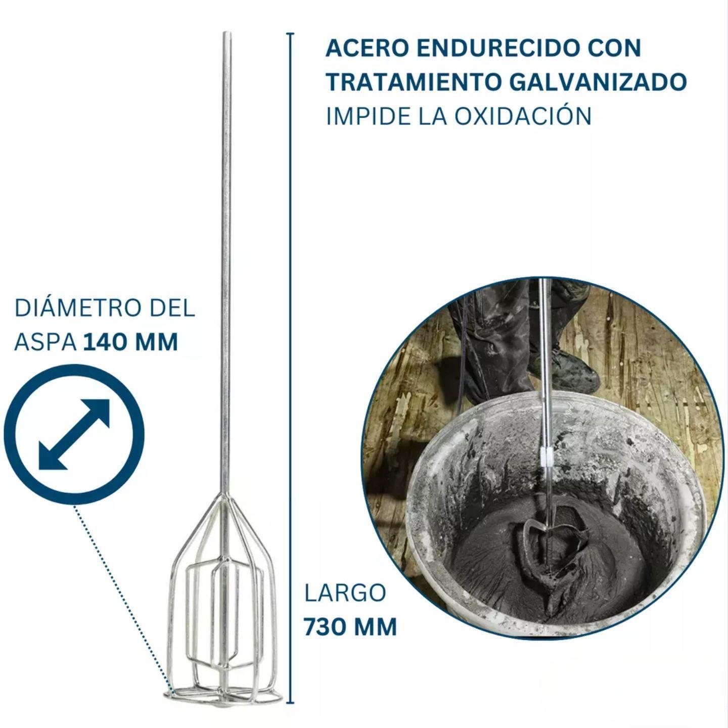 Revolvedor De Mezcla Pintura Bekron y Cemento Industrial 73 Cm Hotdeal-6