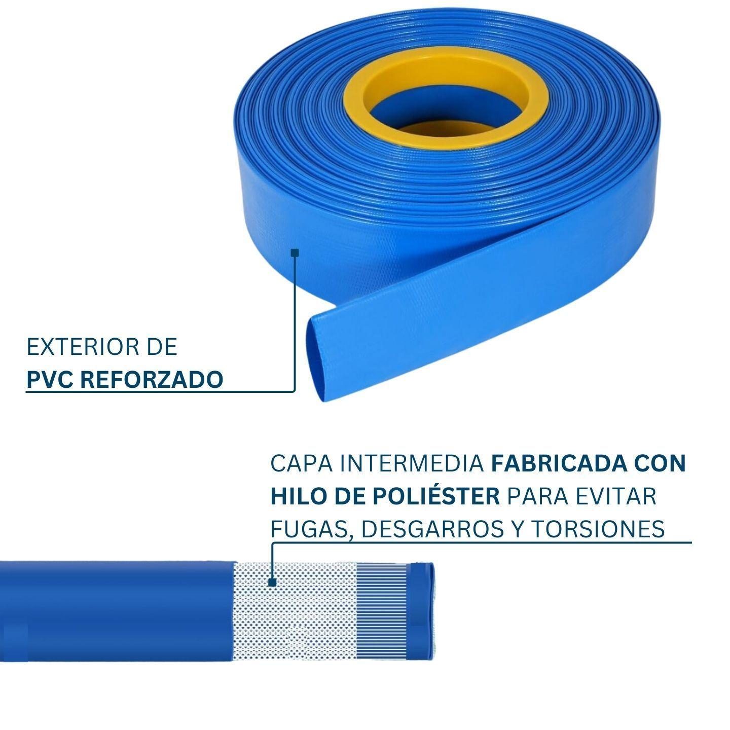 Manguera Plana Lay Flat 2 Pulgadas 100 Metros Dicas-3