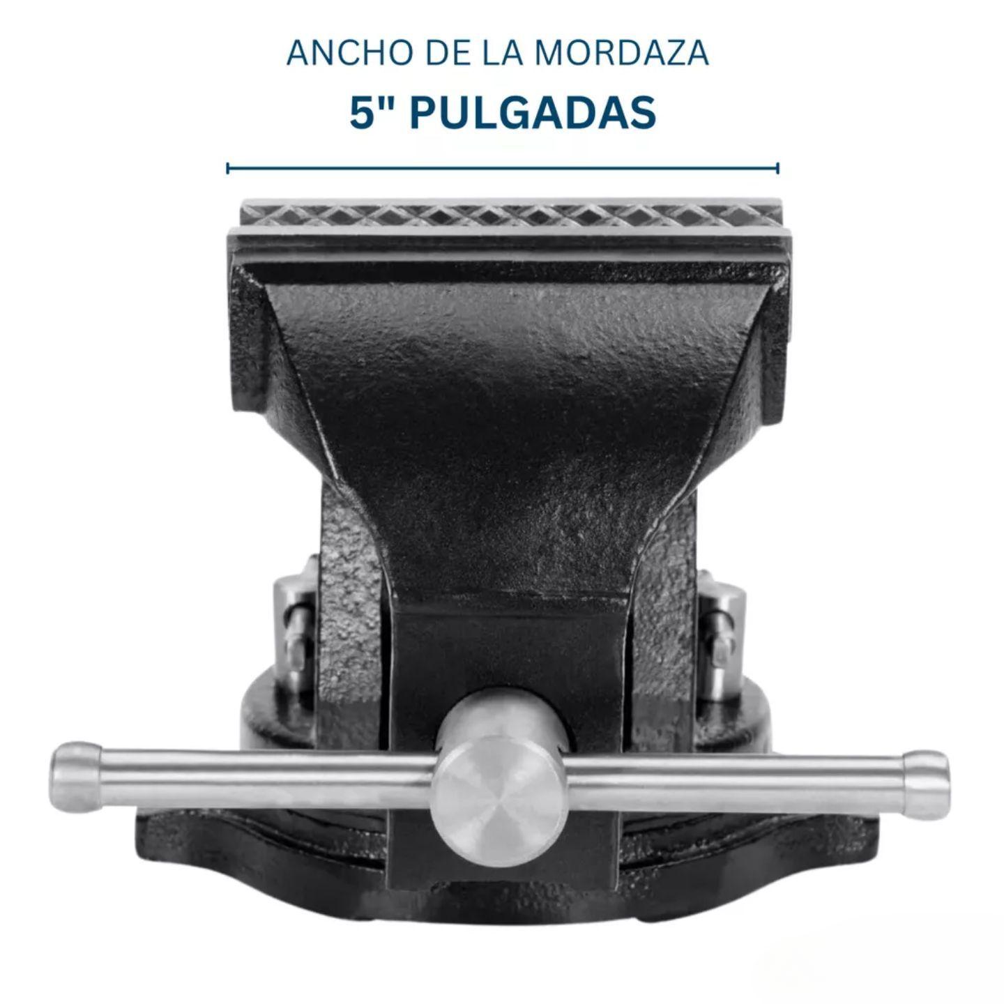 Tornillo De Banco Mecanice 5 Pulgadas Negro Jaque-2