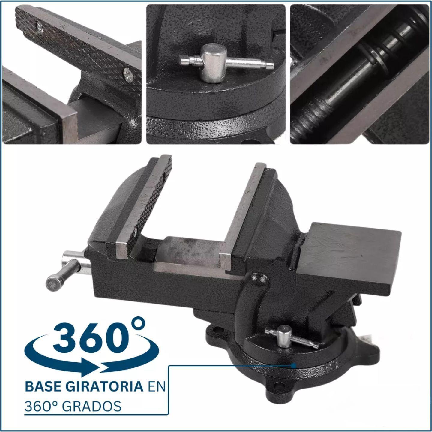 Tornillo De Banco Mecanice 5 Pulgadas Negro Jaque-5