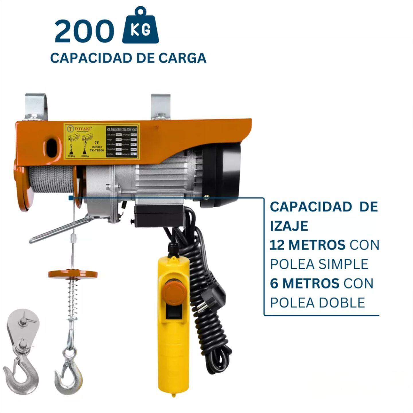 Tecle Eléctrico Winche 200 Kg Toyaki-2