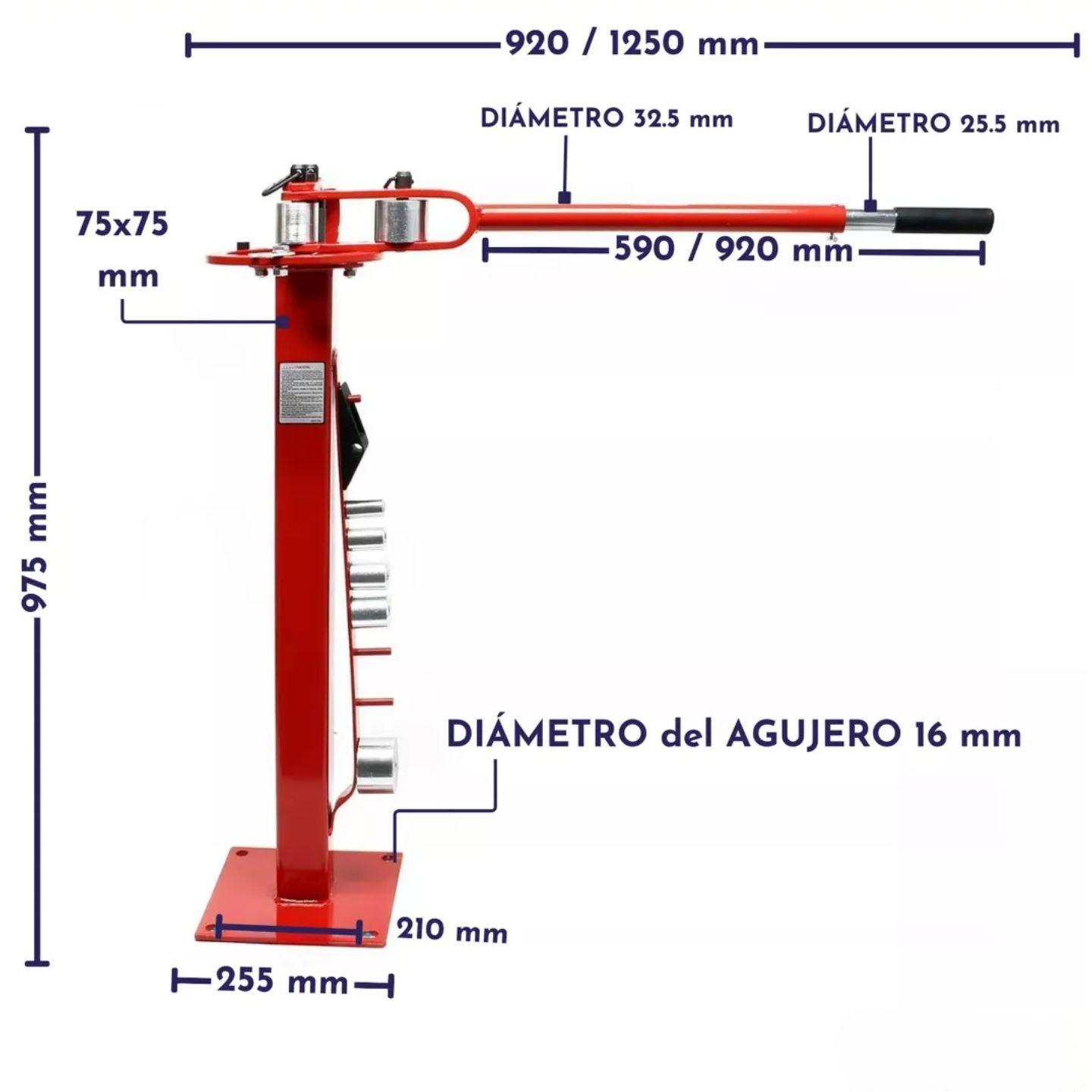 Dobladora De Fierros Pletinas Y Tubos Manual Con Pedestal Ferrawyy-2