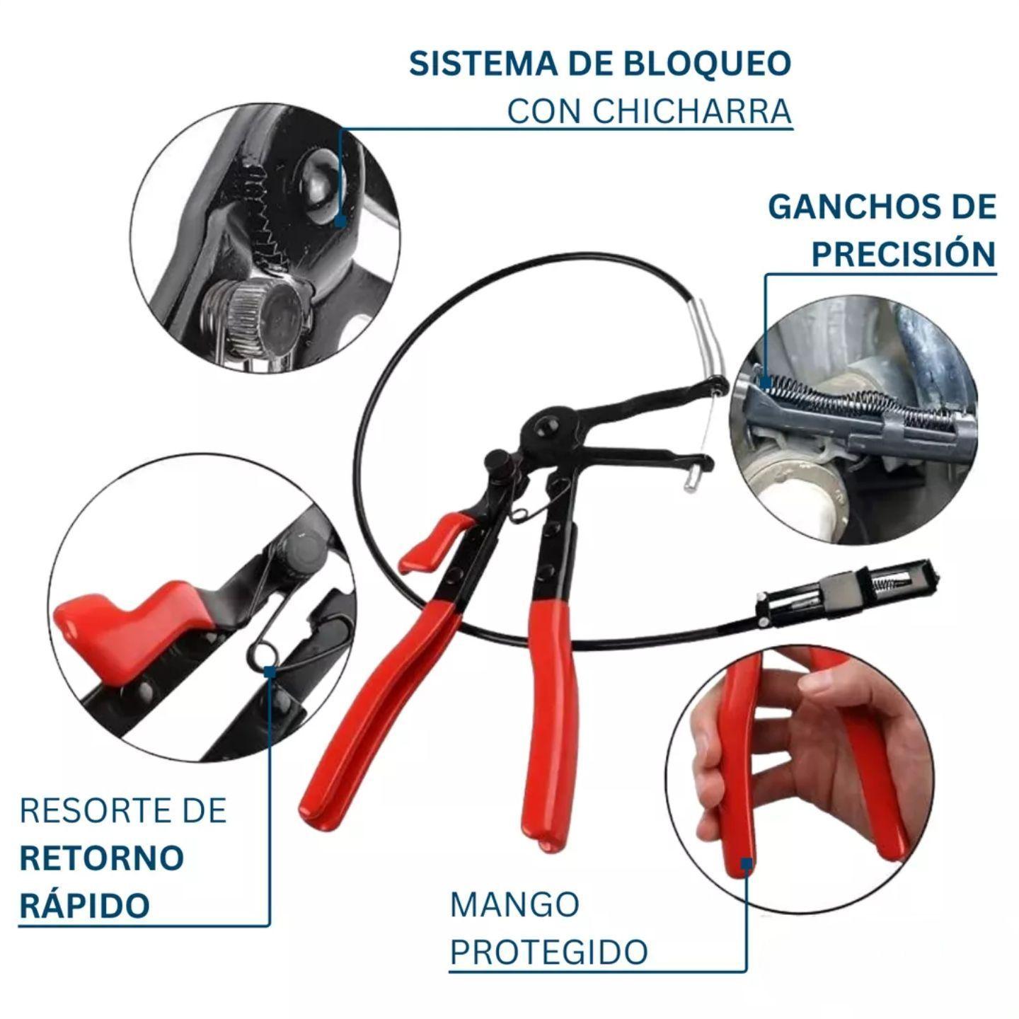 Alicate Para Abrazaderas De Manguera Motor Con Flexible Hoteche-3