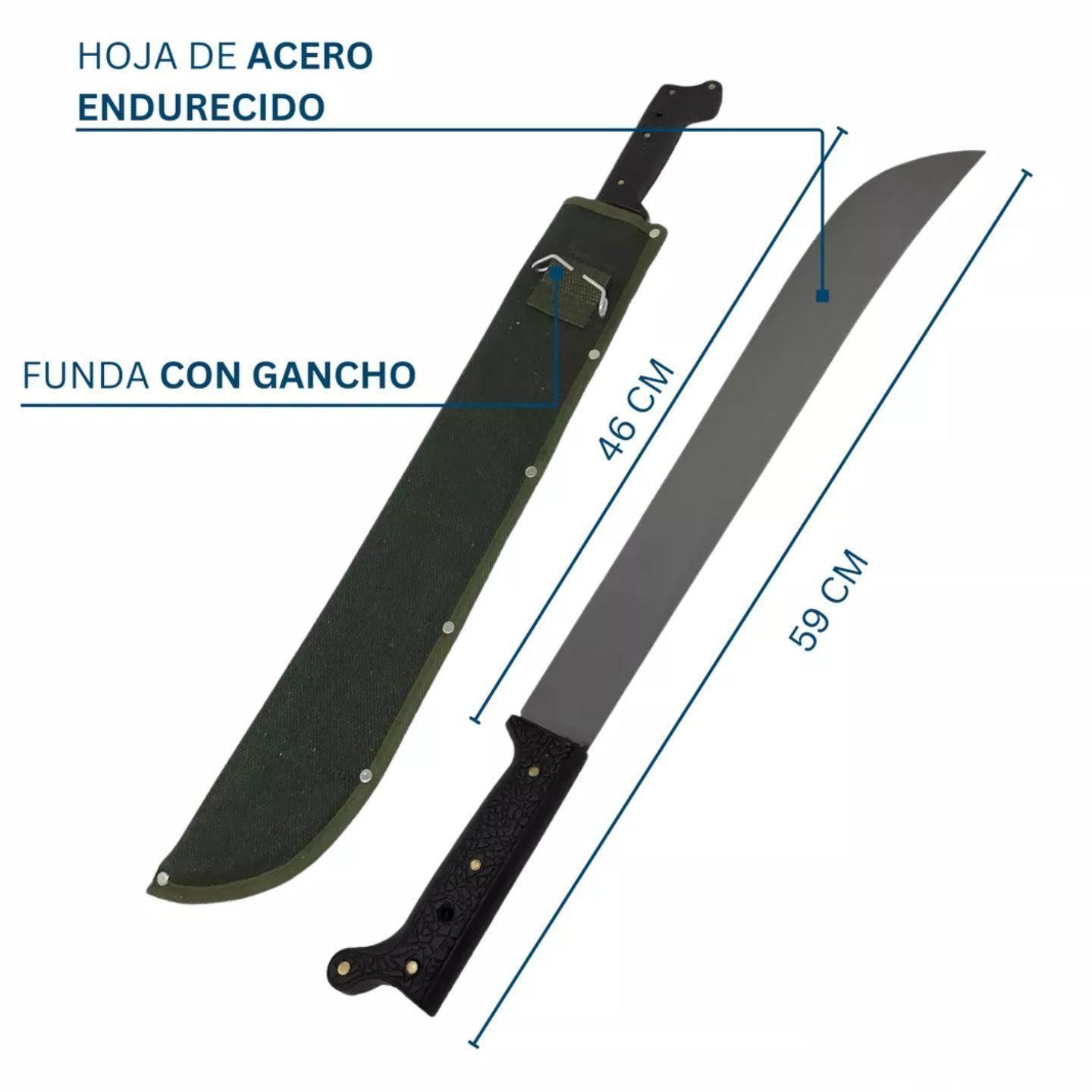 Machete Con Funda Mas Piedra De Afilar-4