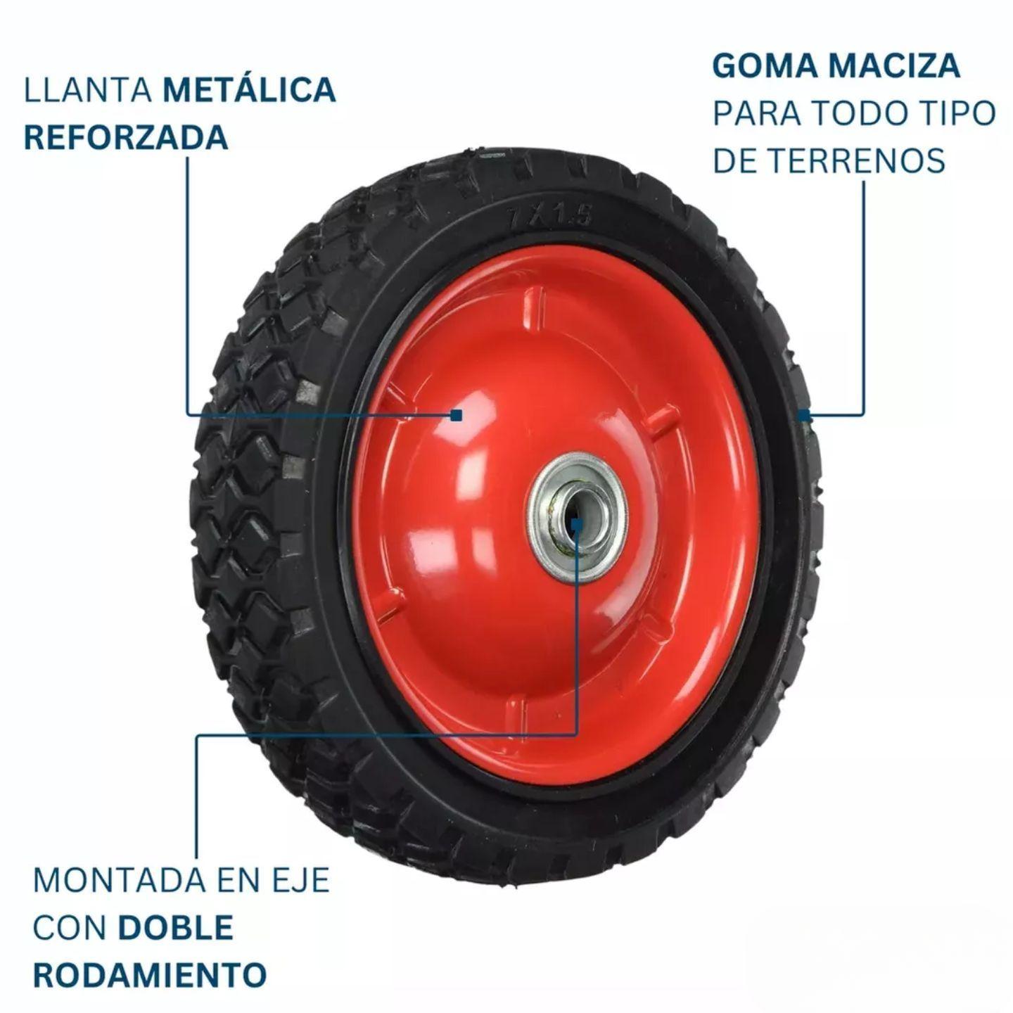 Ruedas Para Carro Macizas 7 Pulgadas Dicas-4
