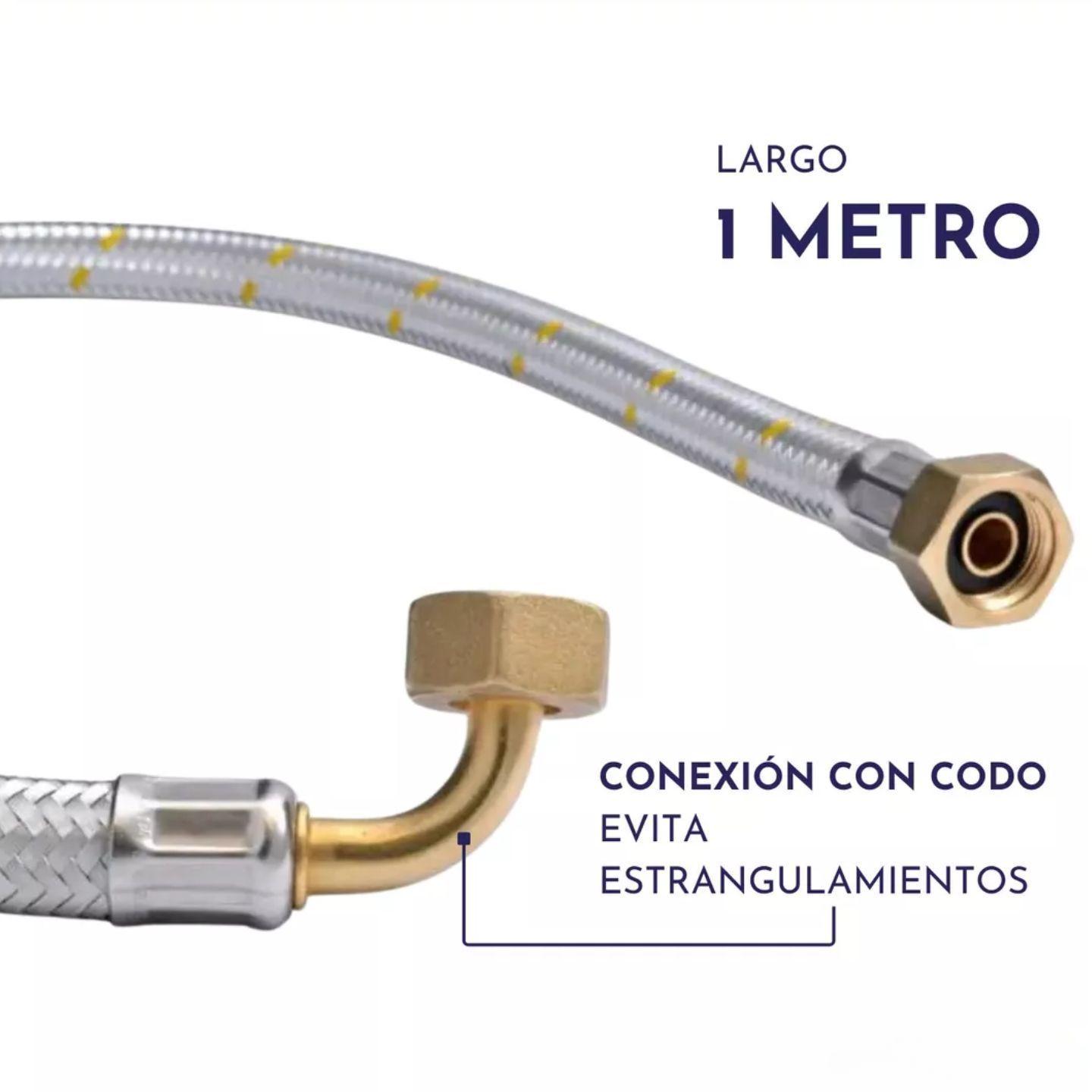 Flexible De Gas Con Codo Certificado Sec 1/2 Hi X 1/2 Hi Sercogas-2