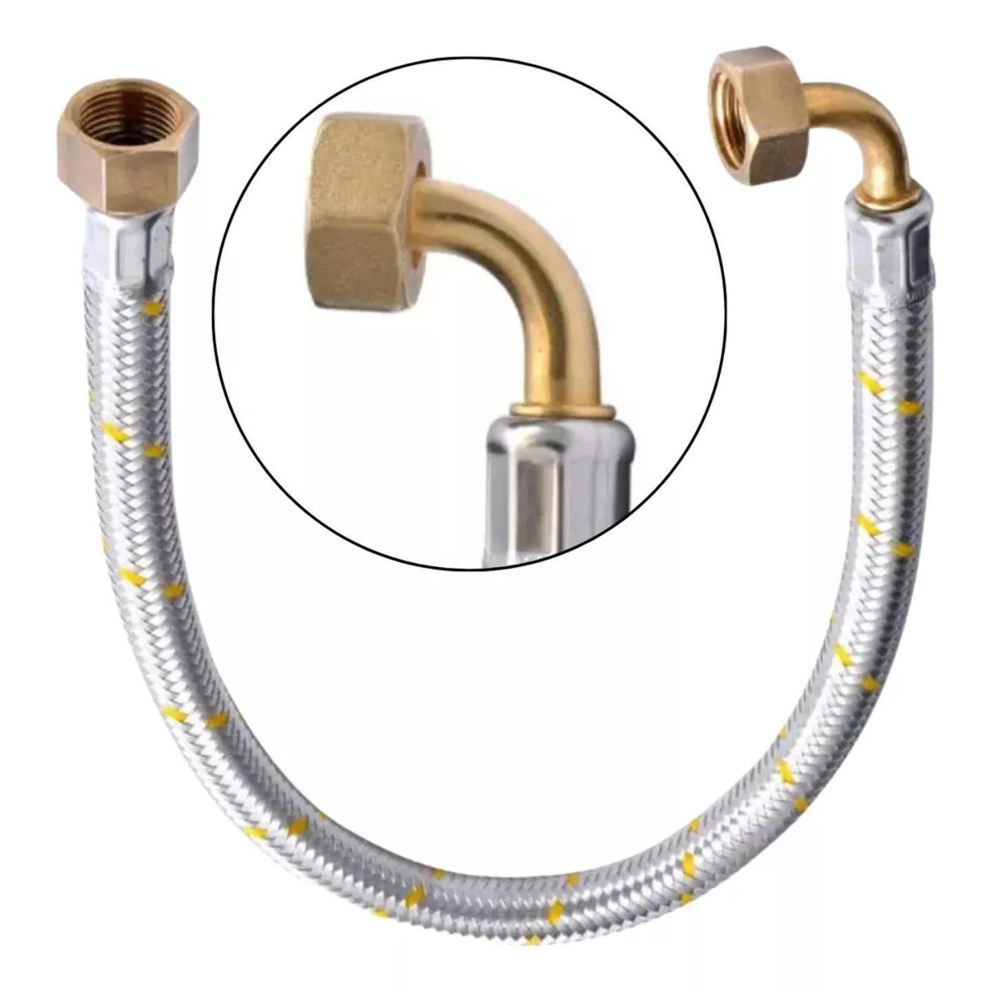 Flexible De Gas Con Codo Certificado Sec 1/2 Hi X 1/2 Hi Sercogas-4