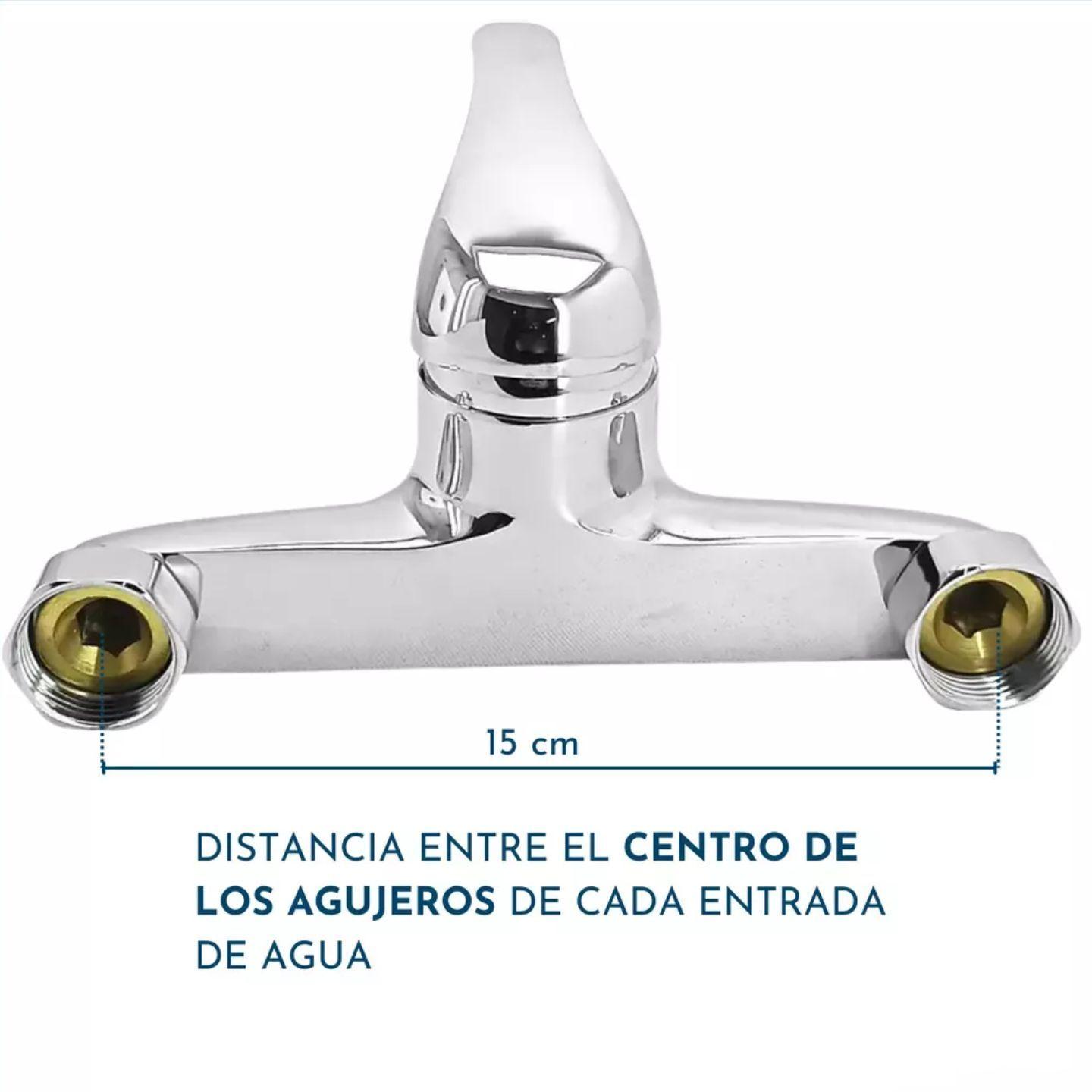 Llave Monomando Ducha Metalica Con Accesorios Yts-3