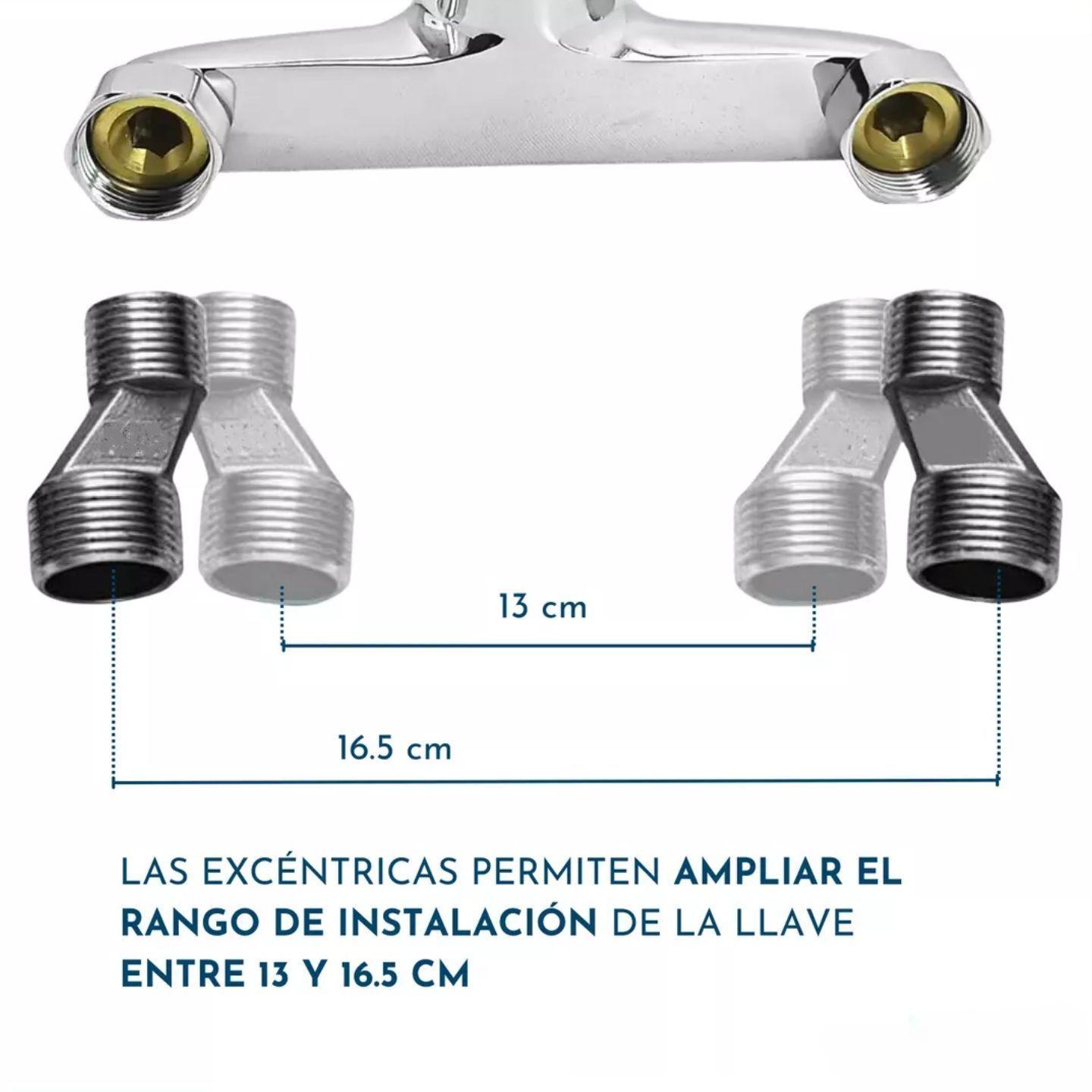 Llave Monomando Ducha Metalica Con Accesorios Yts-5