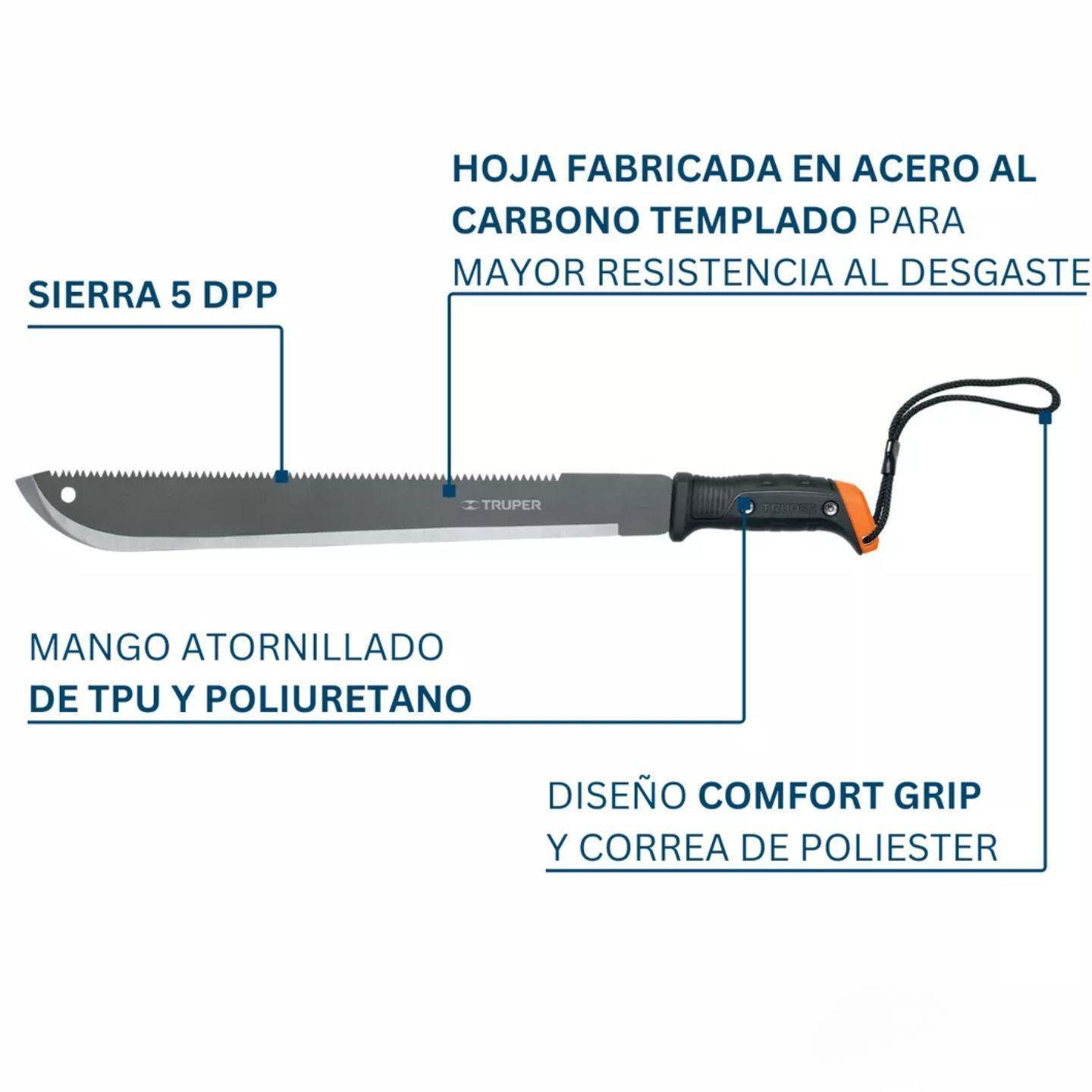 Machete Con Serrucho Truper Mas Piedra De Afilar-4