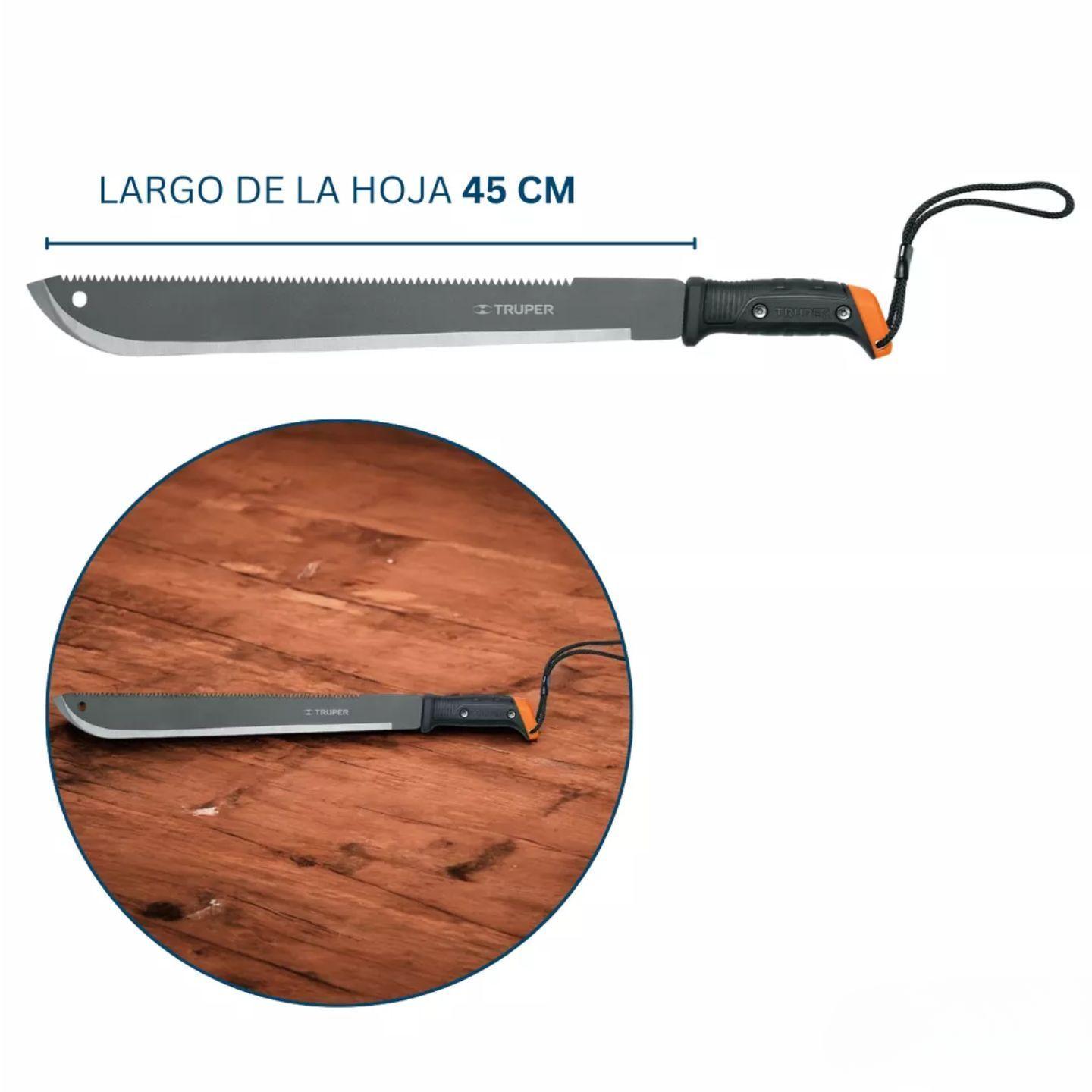 Machete Con Serrucho Truper Mas Piedra De Afilar-5