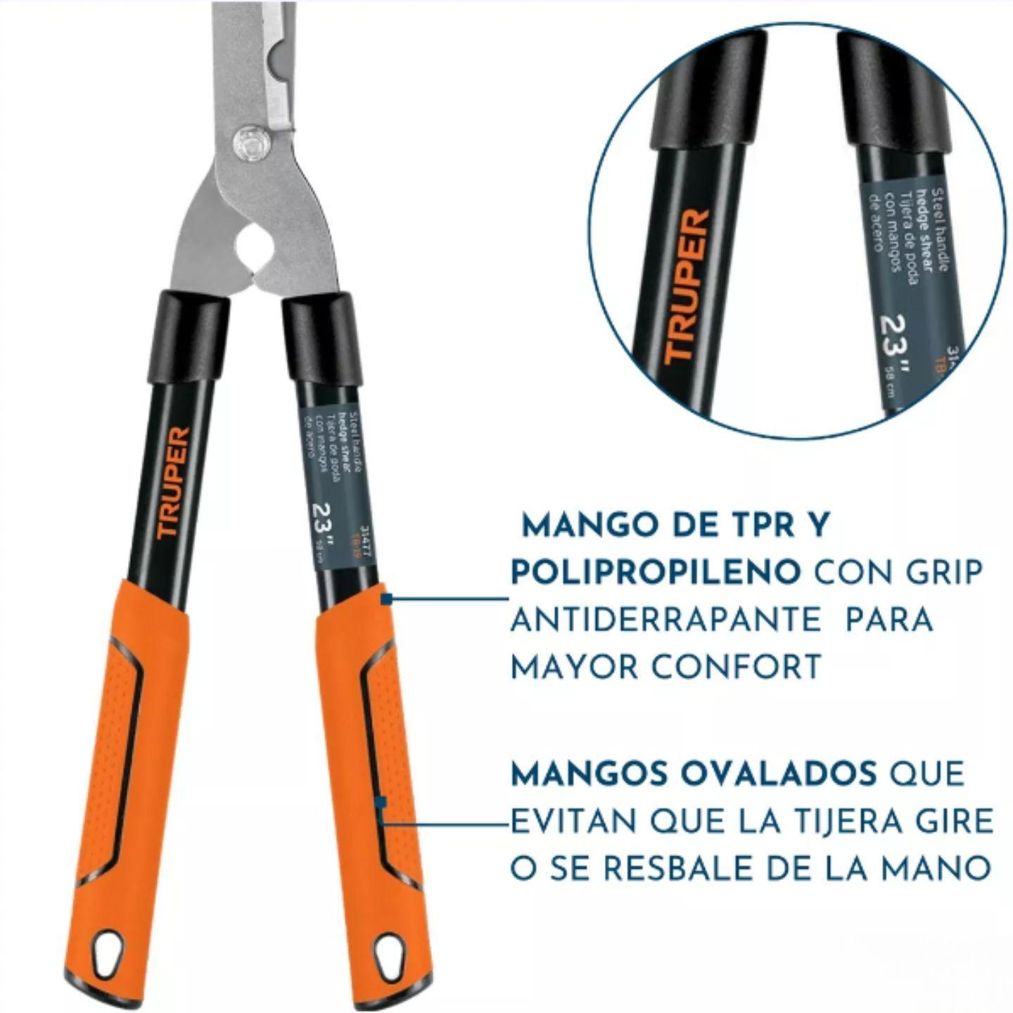 Tijera Para Cortar Pasto Mango De Fibra Truper-4