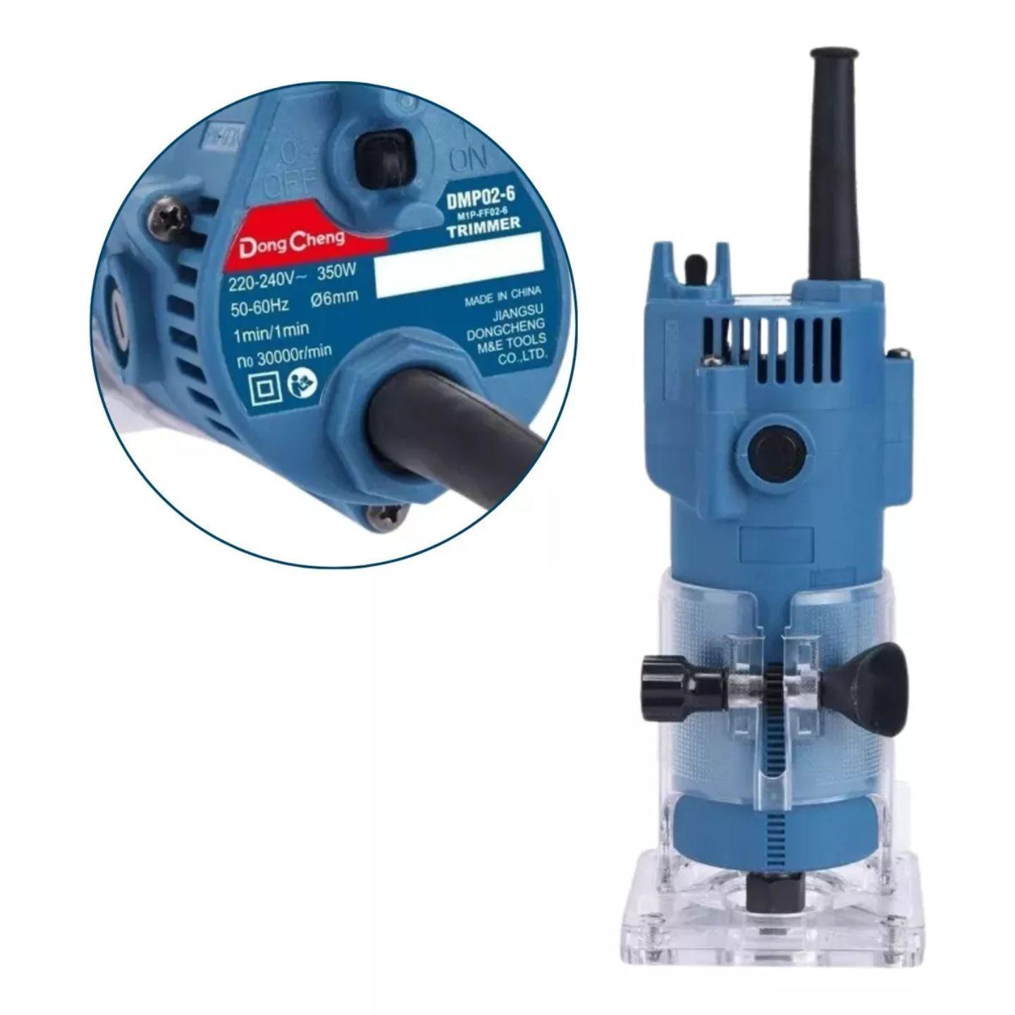 Fresadora Router 1/4 350 W Dongcheng Mas Fresas 12 Piezas Uyustools-2