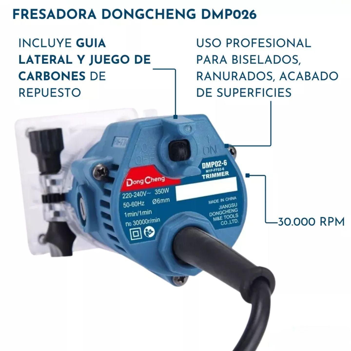 Fresadora Router 1/4 350 W Dongcheng Mas Fresas 12 Piezas Uyustools-5