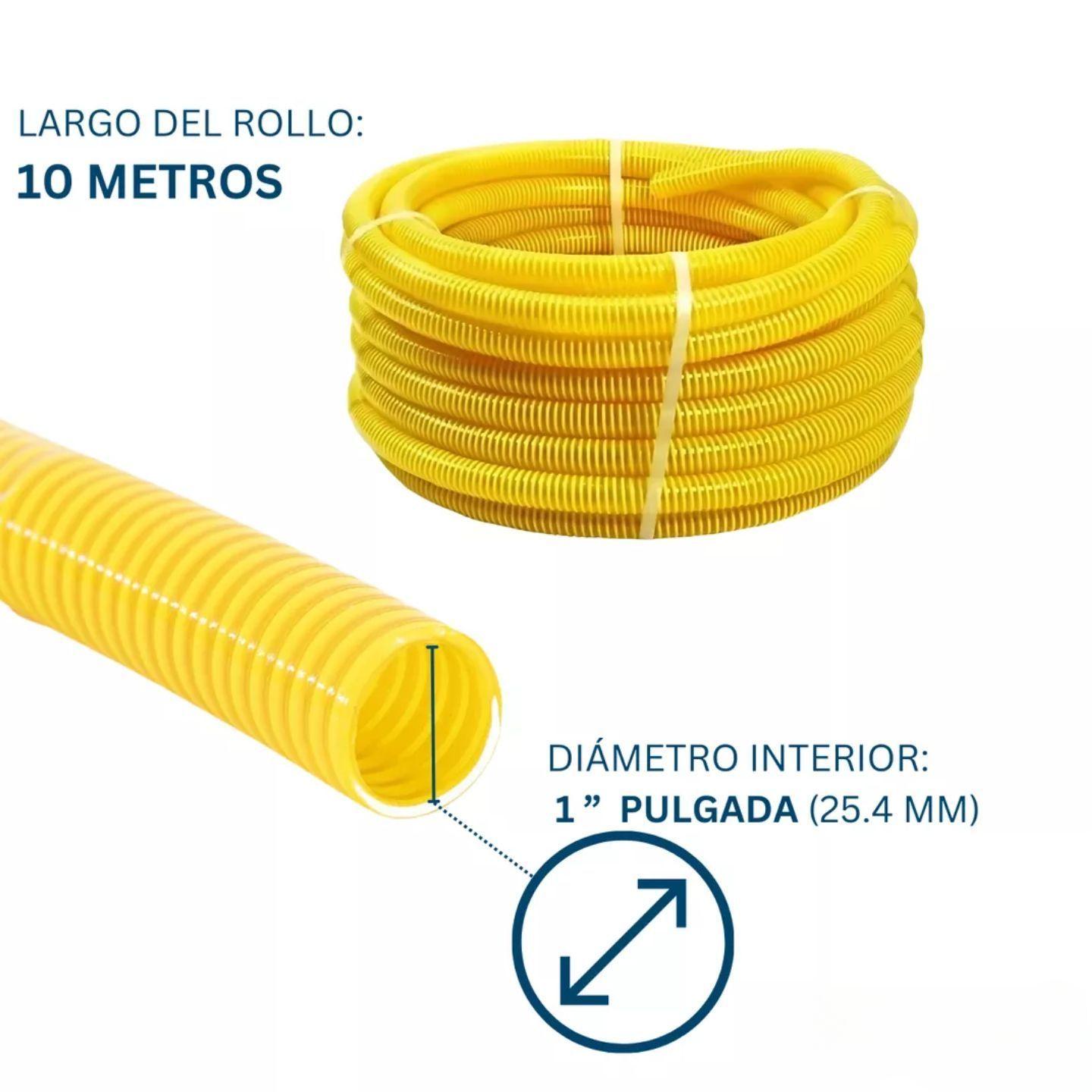 Manguera De Succión Motobomba 1 Pulgada 10 Metros Dicas-3