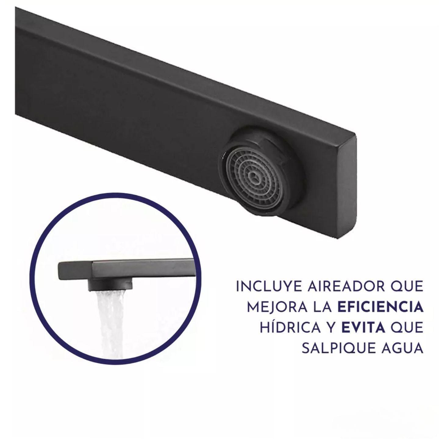 Llave Monomando Lavaplatos Cuadrada Negra Ferretools-2