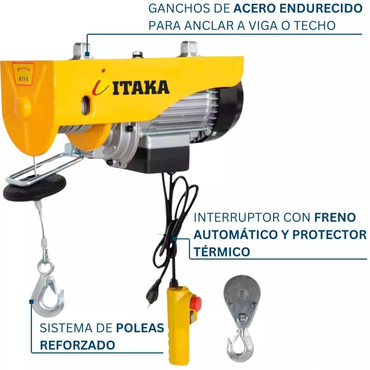 Tecle Eléctrico Winche 400 Kg Certificado Itaka-3