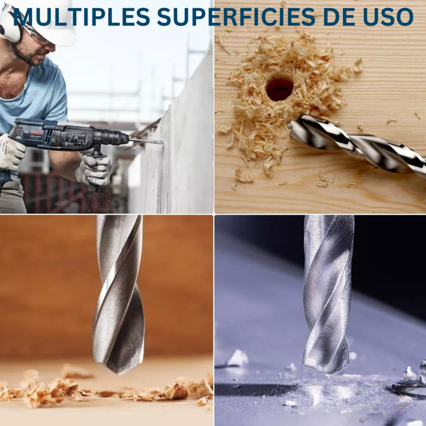 Brocas Para Metal Madera Concreto 16 Piezas Uyustools-4