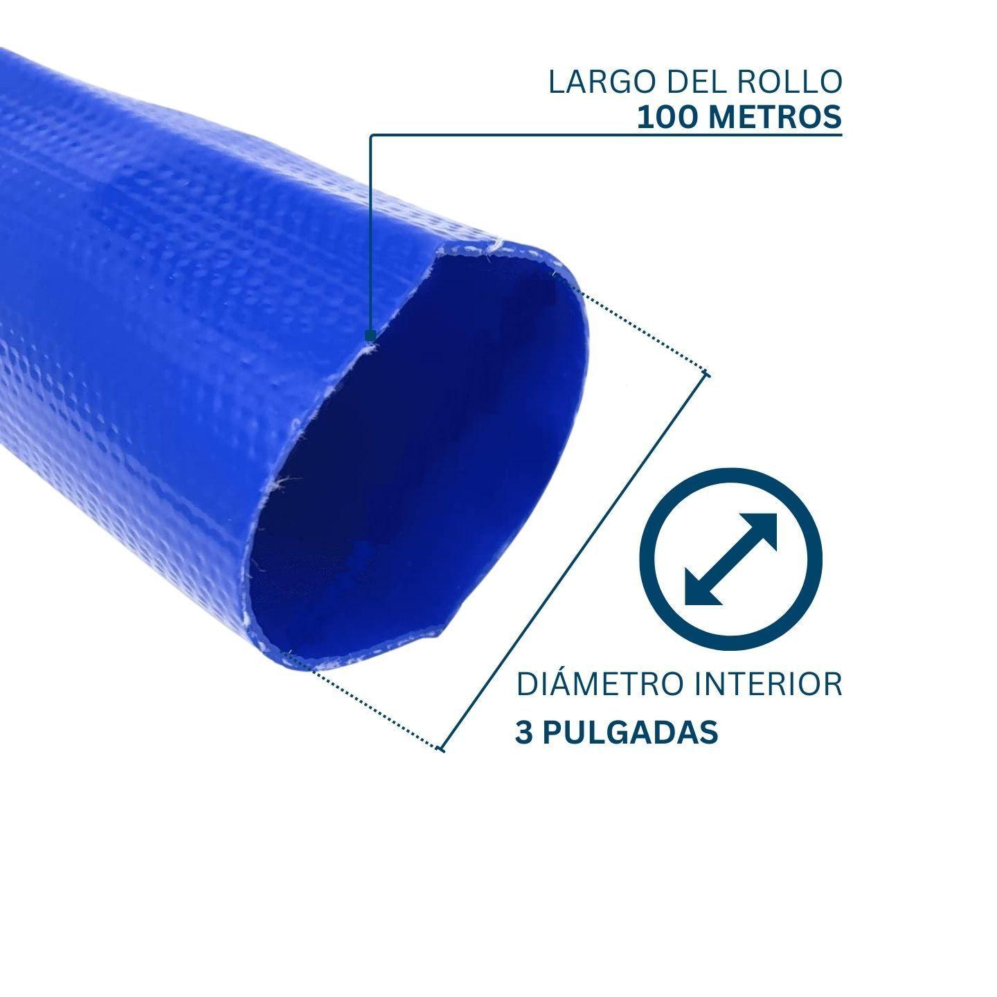 Manguera Plana Lay Flat 3 Pulgadas 100 Metros Dicas-4
