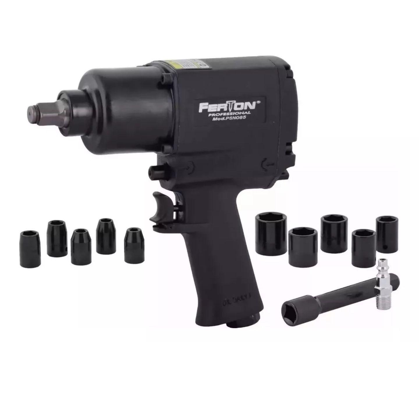 Pistola De Impacto Neumática 1/2 Pulgada 850 NM Ferton-4