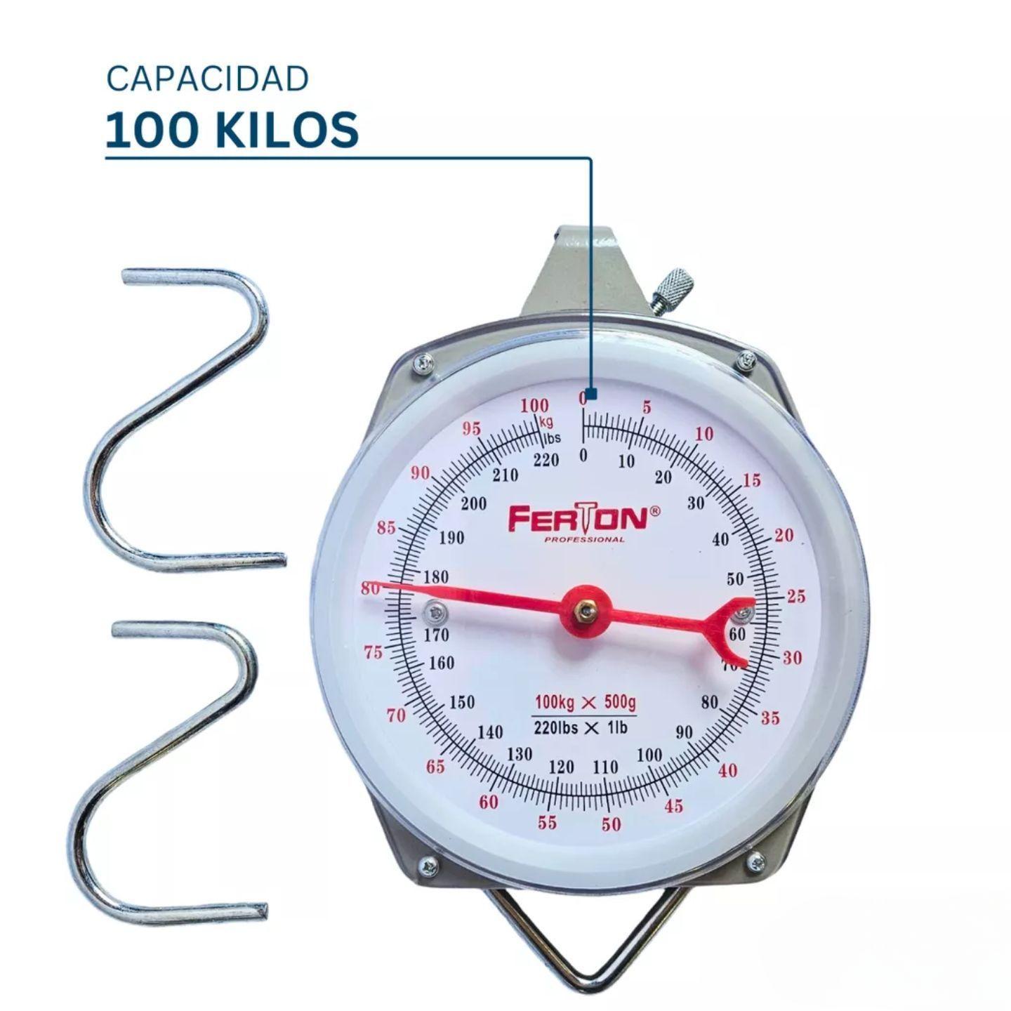 Balanza Colgante Tipo Reloj 100 Kg Ferton-4