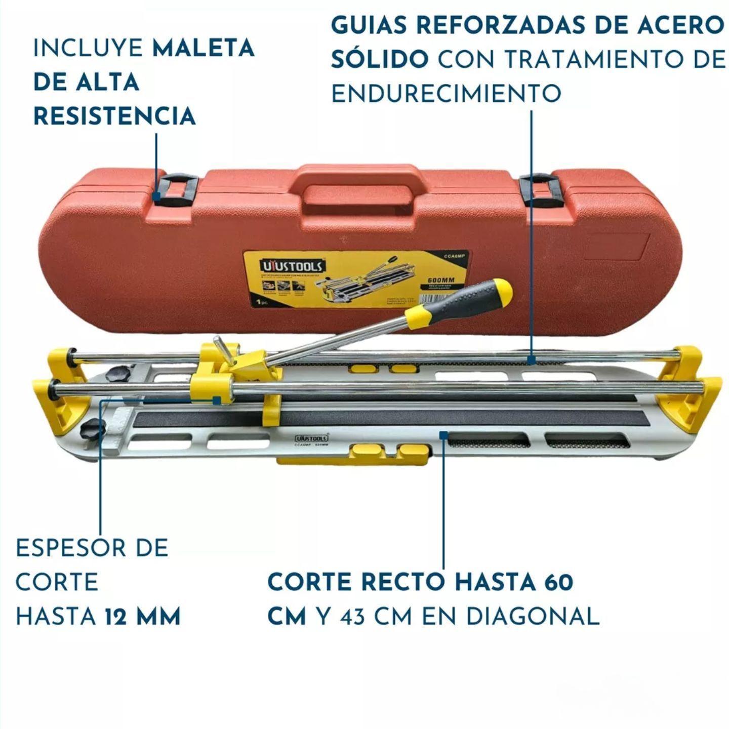 Cortadora De Cerámica Y Porcelanato 60 Centímetros Con Maleta Uyustools-4