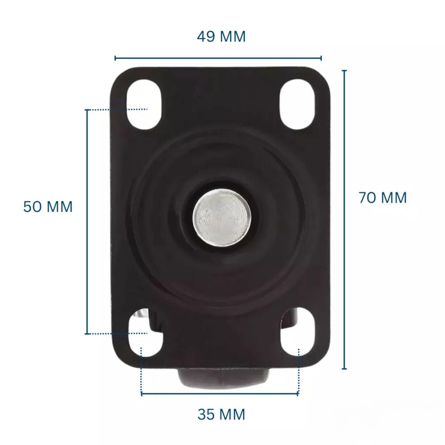 Ruedas Giratorias Con Freno Para Muebles Carritos 2 Pulgadas 4 Unidades Dicas-3