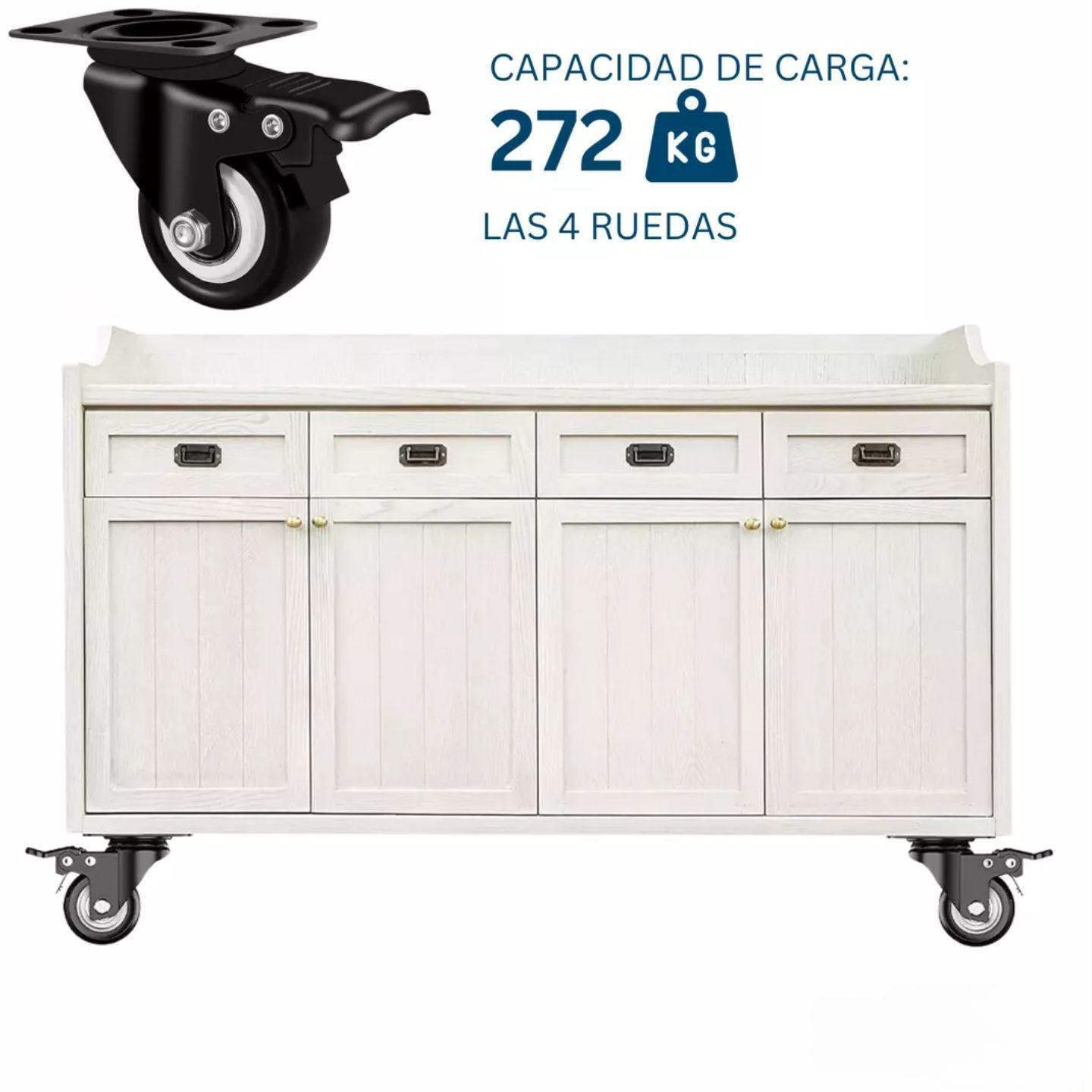 Ruedas Giratorias Con Freno Para Muebles Carritos 2 Pulgadas 4 Unidades Dicas-6